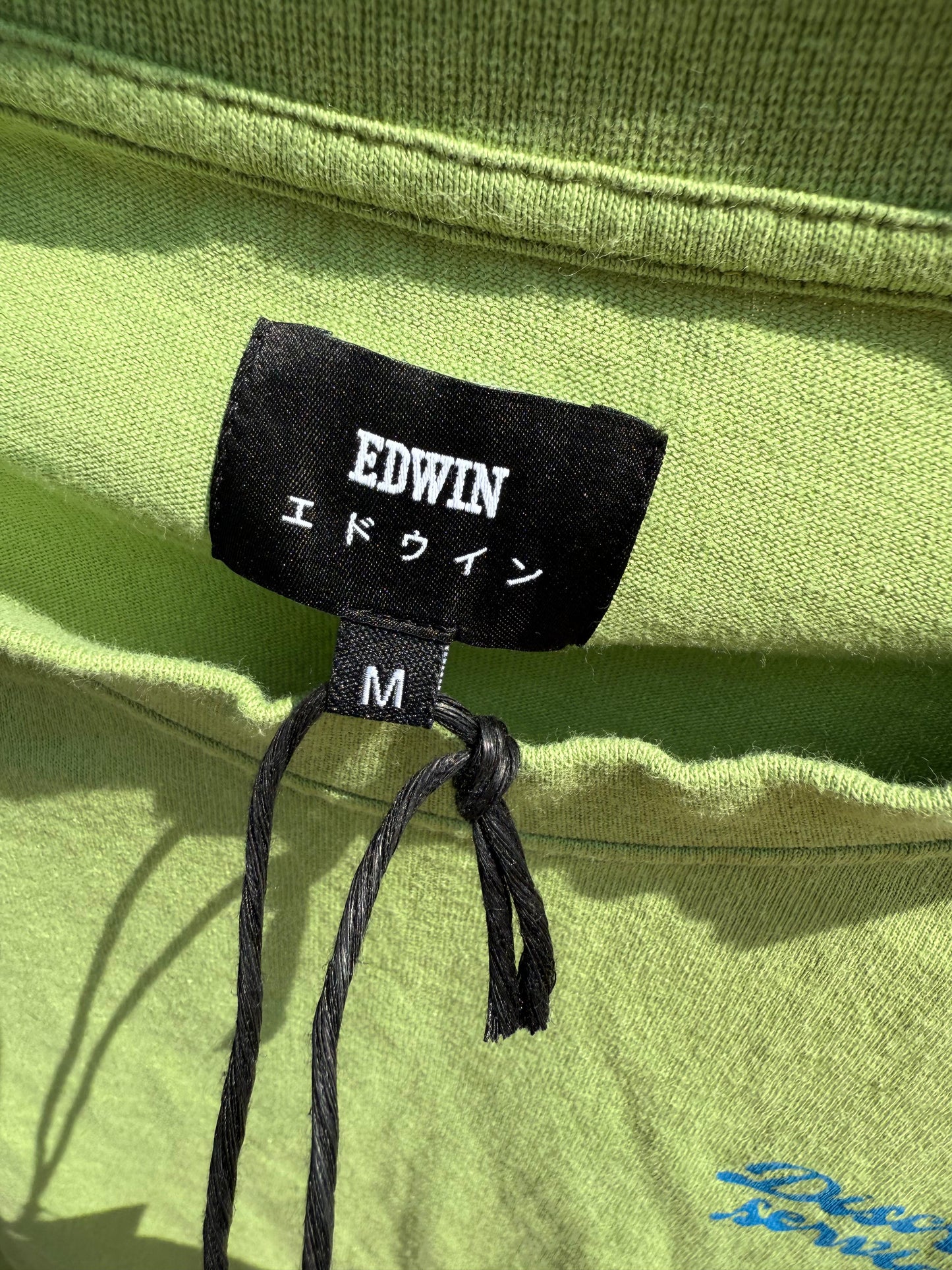 Brand New Mens EDWIN Japan Green Short Sleeve Inspector Tanuki T-Shirt RRP £50 - M/Medium