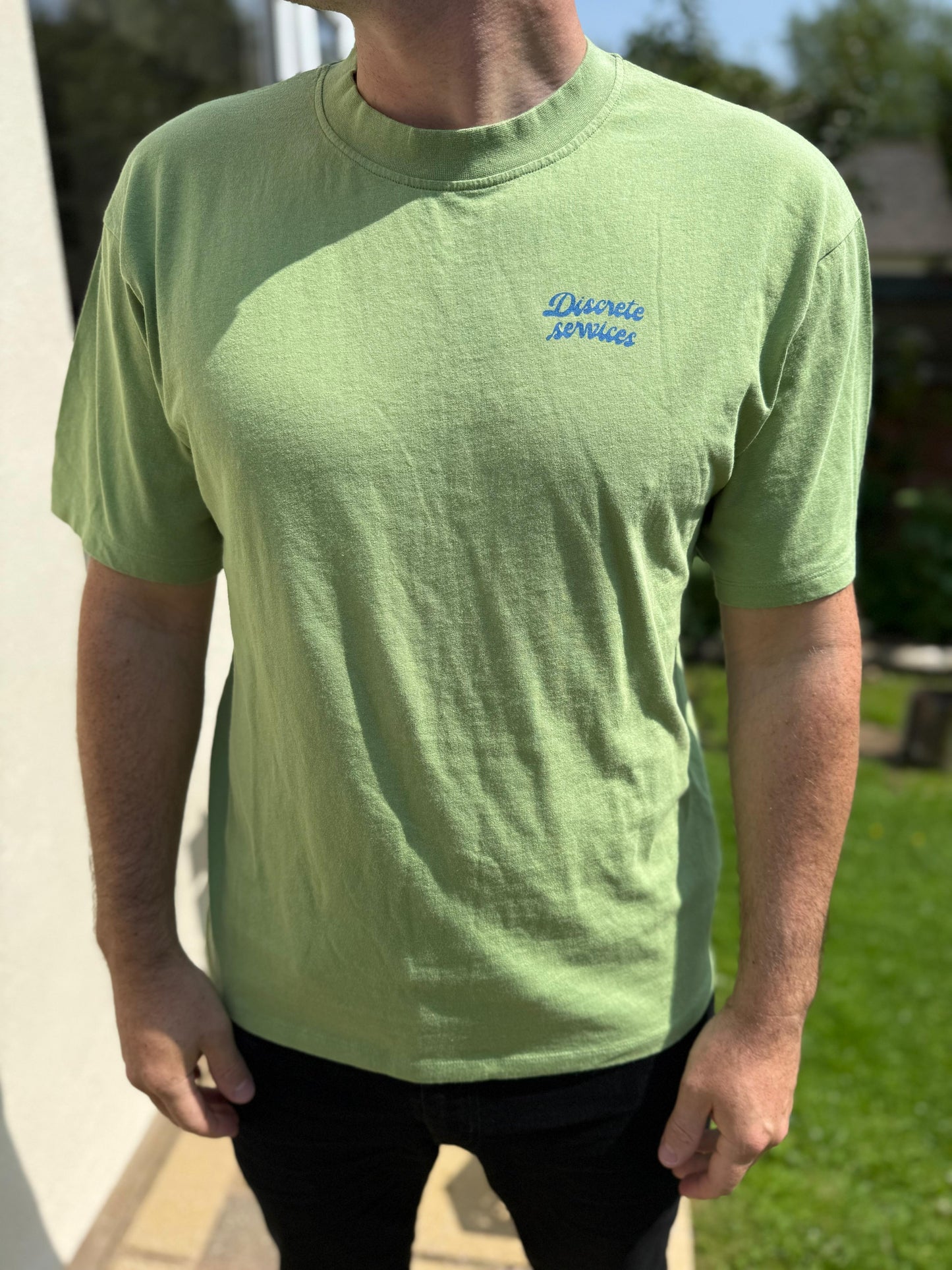 Brand New Mens EDWIN Japan Green Short Sleeve Inspector Tanuki T-Shirt RRP £50 - M/Medium