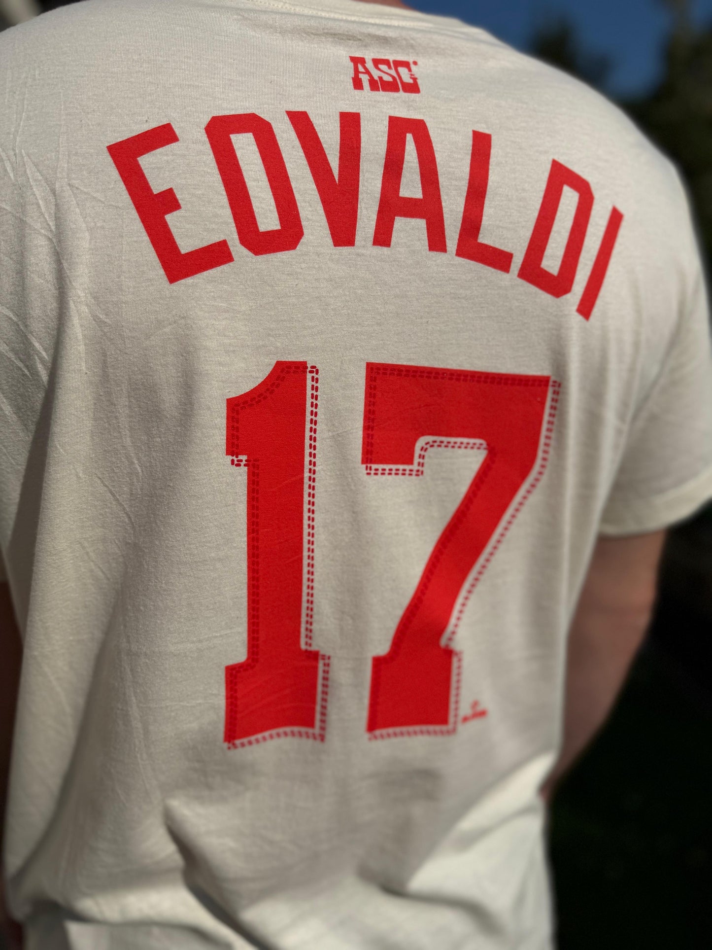 Nike American League Baseball Eovaldi Texas Rangers Short Sleeve T-Shirt Top (MLB) - L/Large