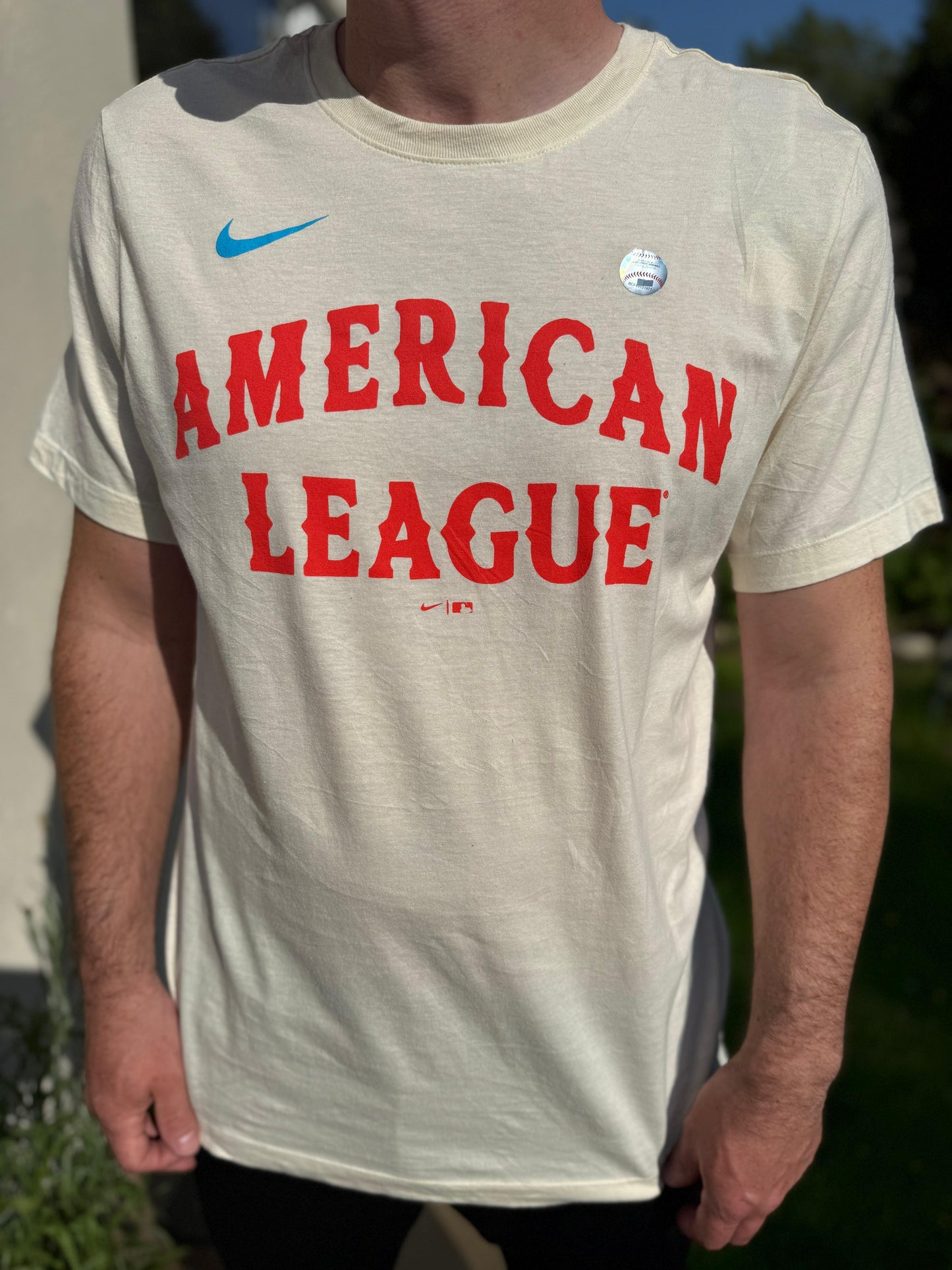 Nike American League Baseball Eovaldi Texas Rangers Short Sleeve T-Shirt Top (MLB) - L/Large