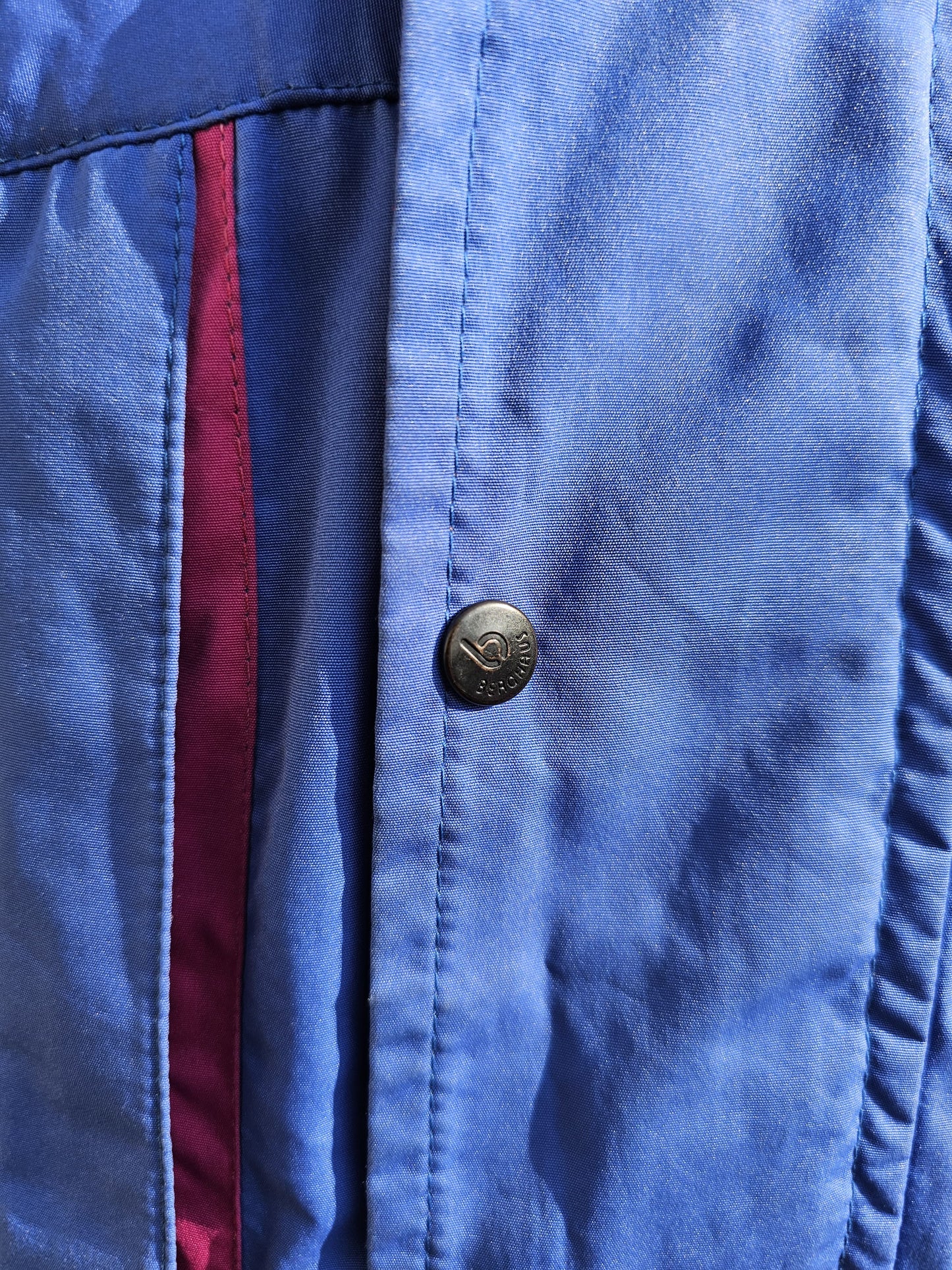 Vintage Berghaus Gemini LTS Blue/Pink Full Zip Windbreaker 90s Coat/Jacket - Size 36