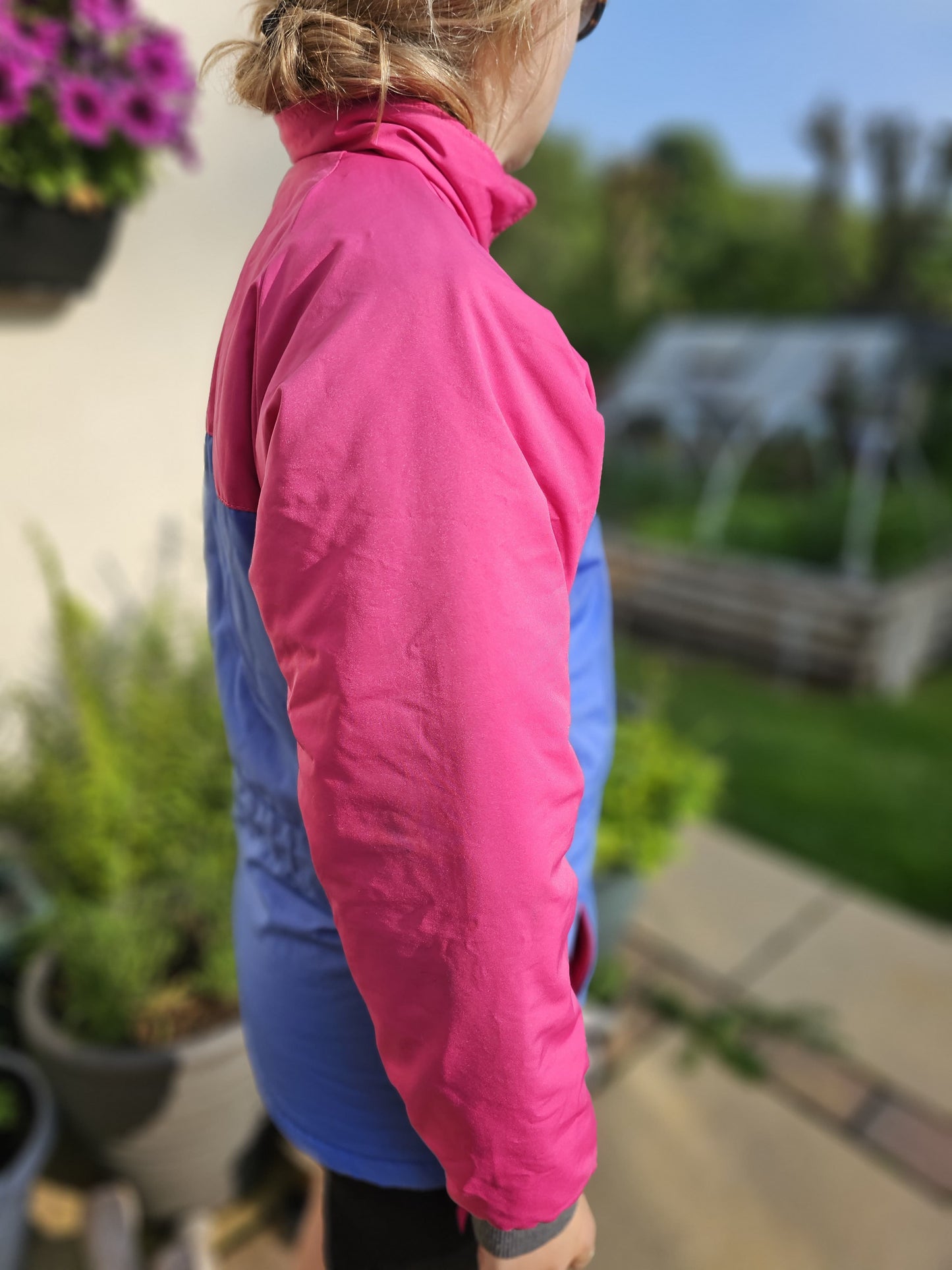 Vintage Berghaus Neidhart Gemini LTS Blue/Pink Full Zip Windbreaker 90s Coat/Jacket - Size 36