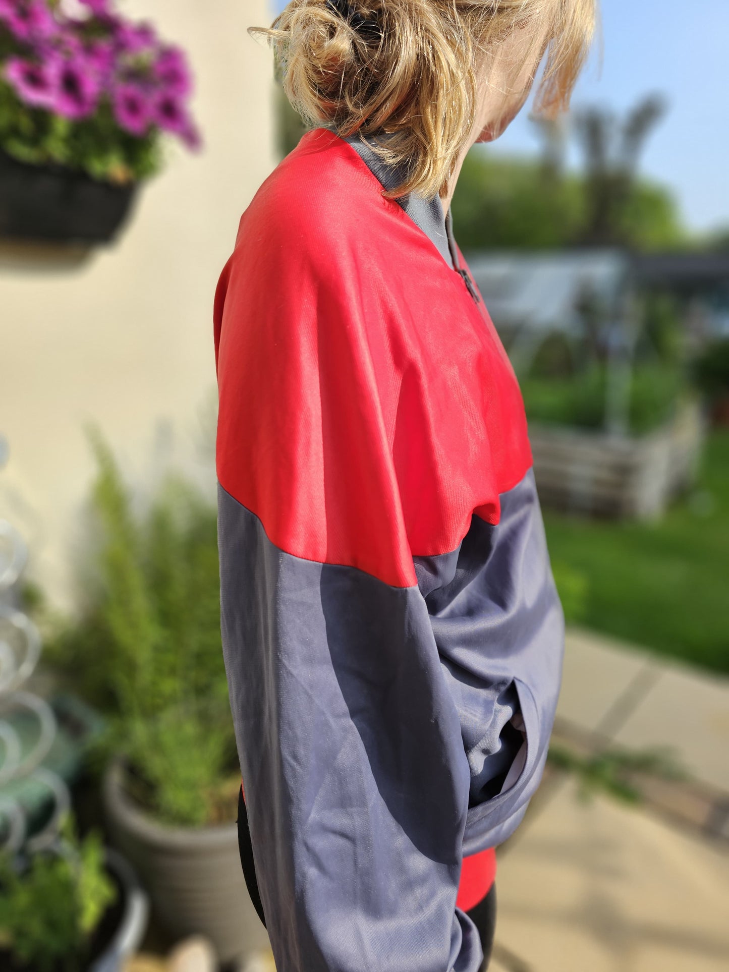 Awesome Vintage Nike Track/Windbreaker Style Full Zip Sport Jacket - L/Large