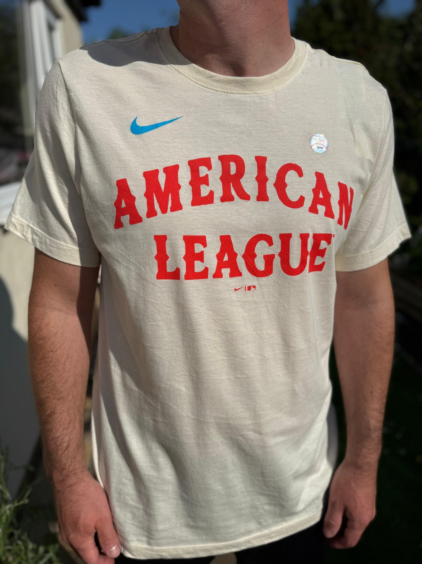Nike American League Baseball Eovaldi Texas Rangers Short Sleeve T-Shirt Top (MLB) - L/Large