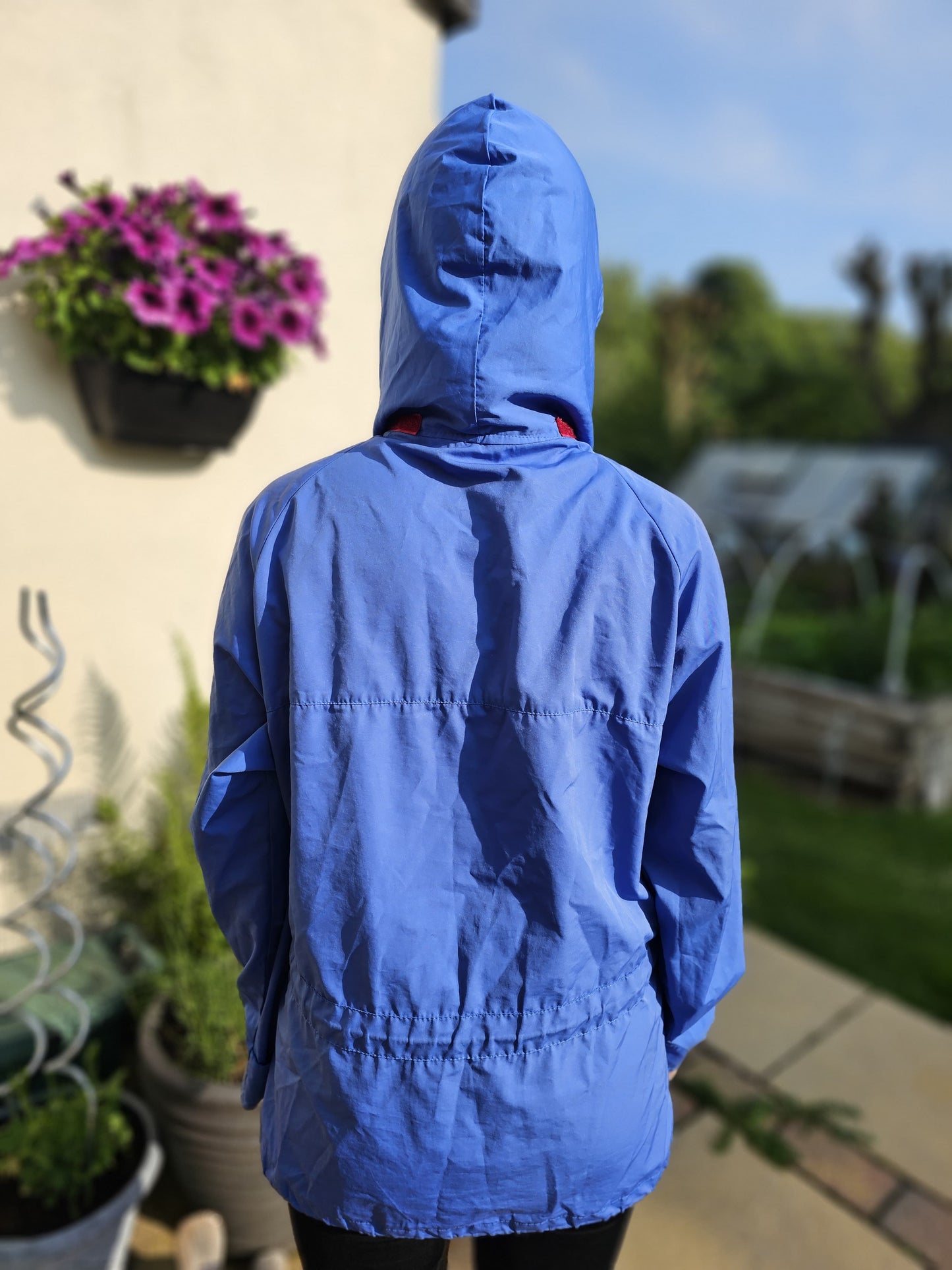 Vintage Berghaus Gemini LTS Blue/Pink Full Zip Windbreaker 90s Coat/Jacket - Size 36