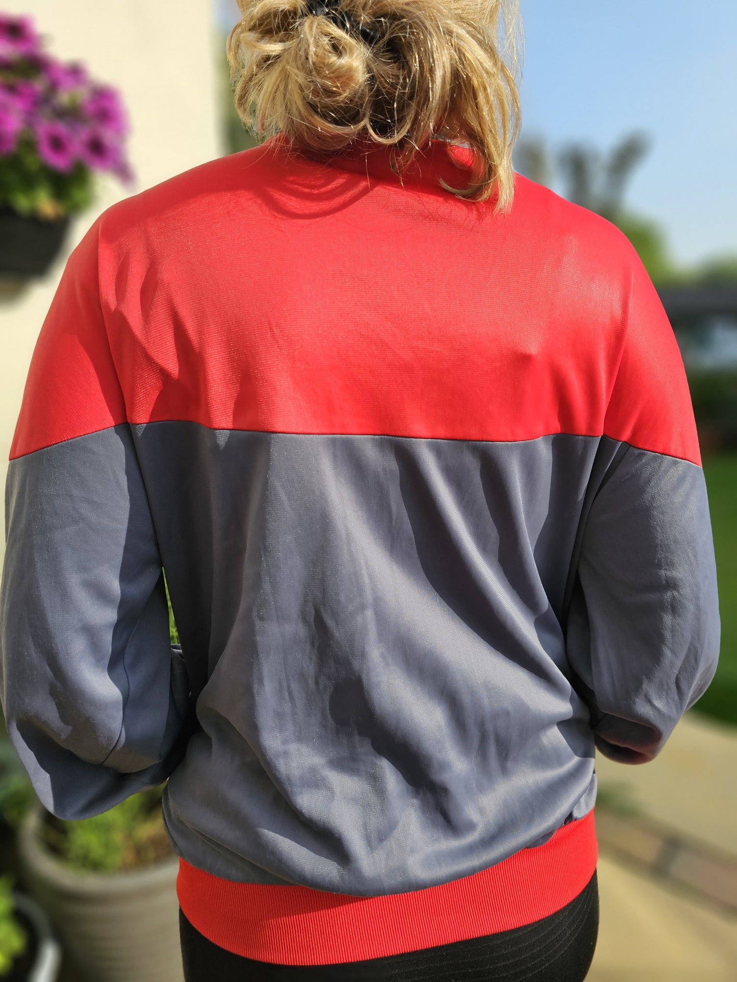 Awesome Vintage Nike Track/Windbreaker Style Full Zip Sport Jacket - L/Large