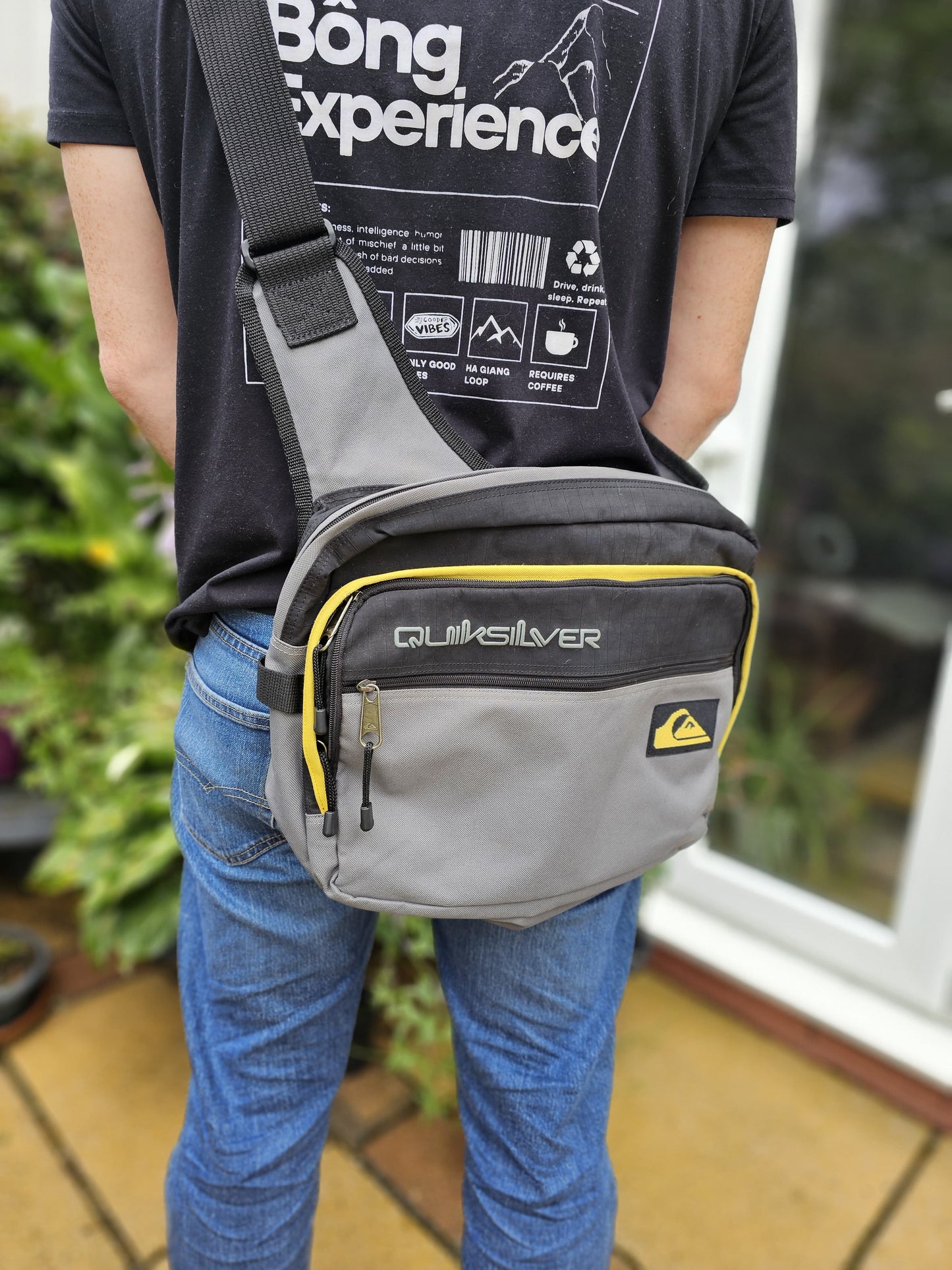Y2K Quiksilver Messenger Shoulder Laptop Style One Strap Bag/Backpack