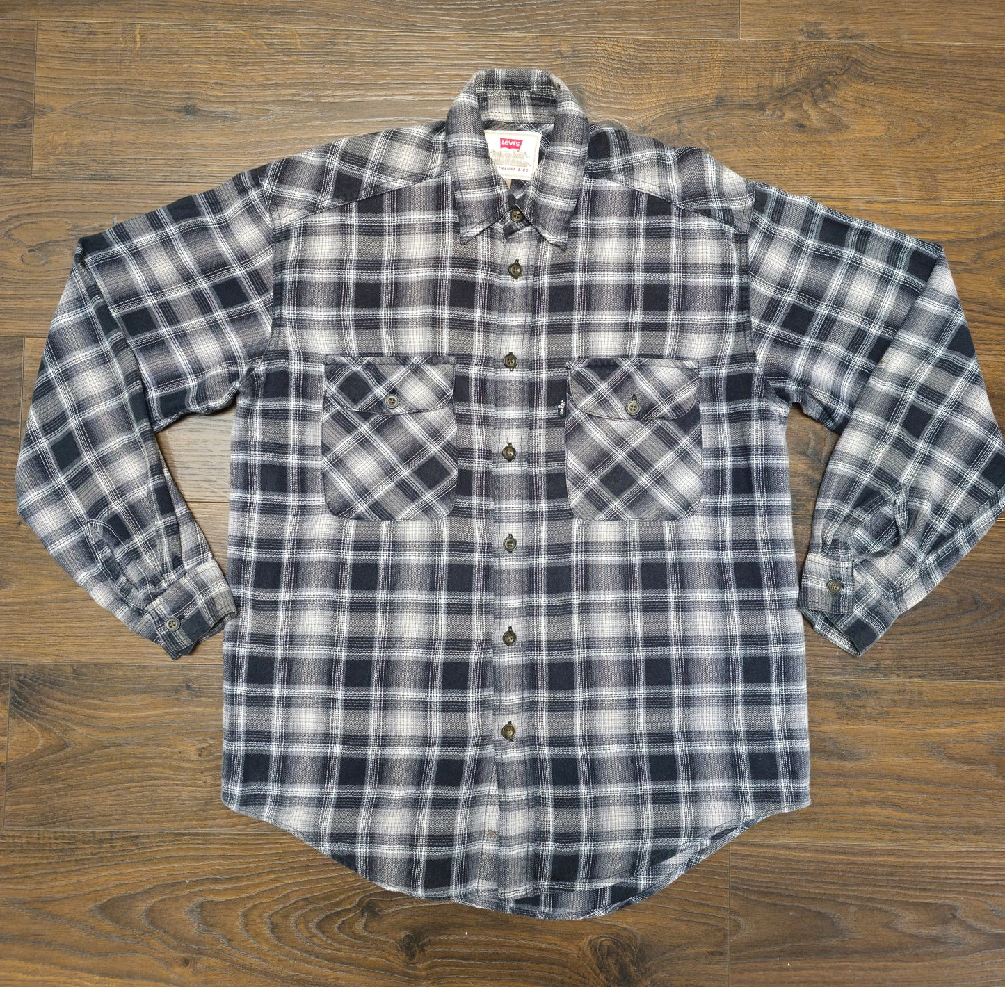 Mens Levi's Long Sleeve Check Checkered Shirt/Over Shirt - S/Small