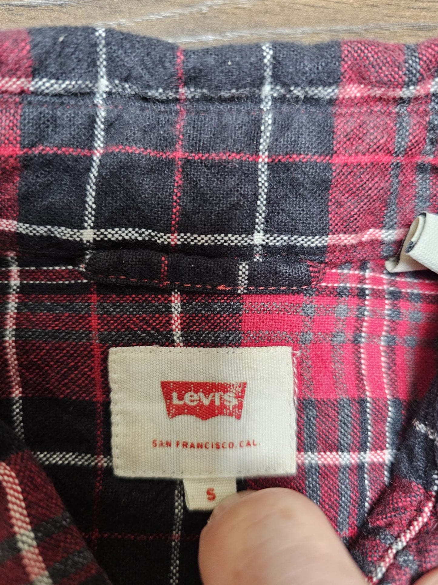 Mens Levi's Long Sleeve Check Checkered Shirt/Over Shirt - S/Small