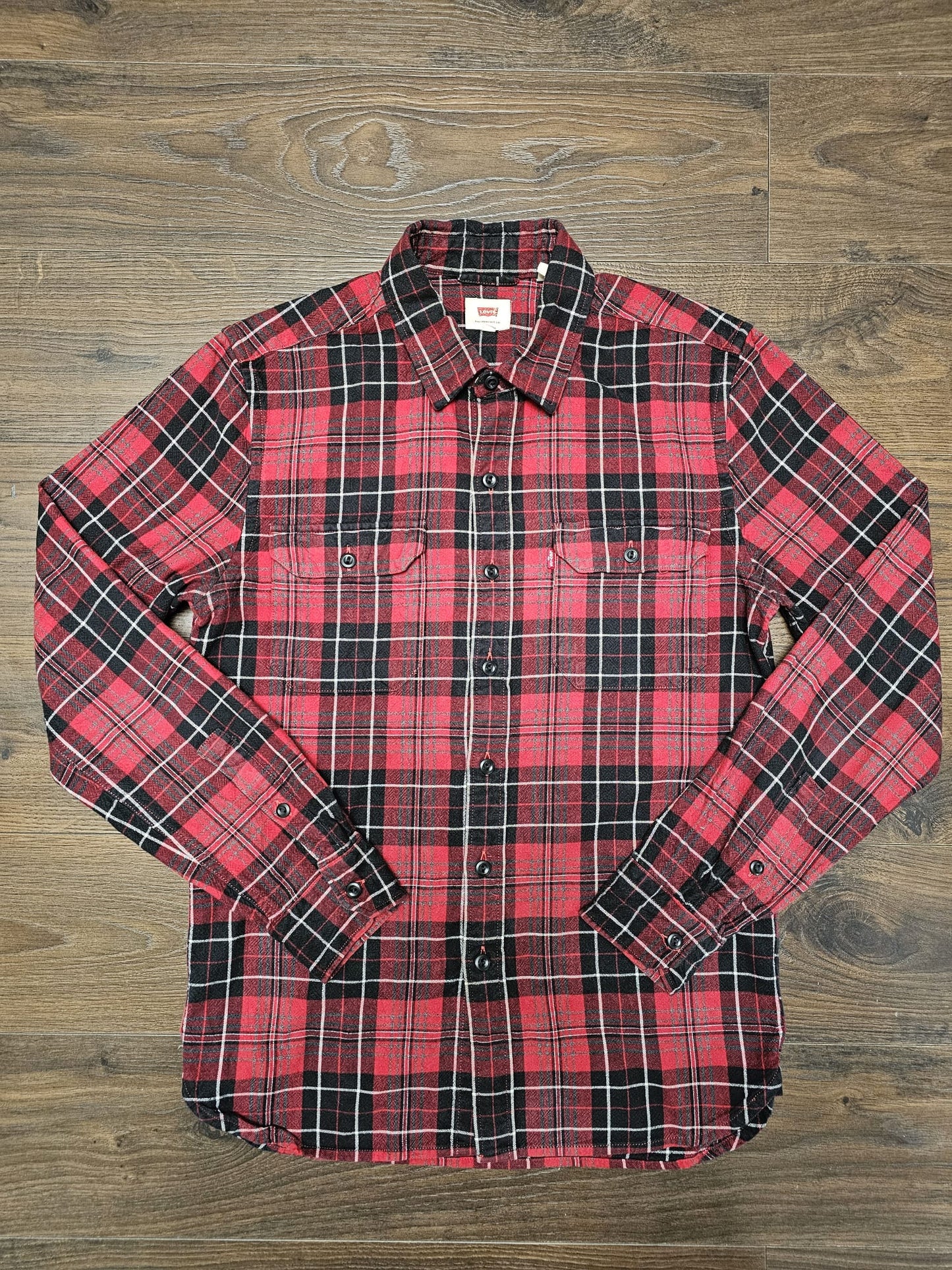 Mens Levi's Long Sleeve Check Checkered Shirt/Over Shirt - S/Small