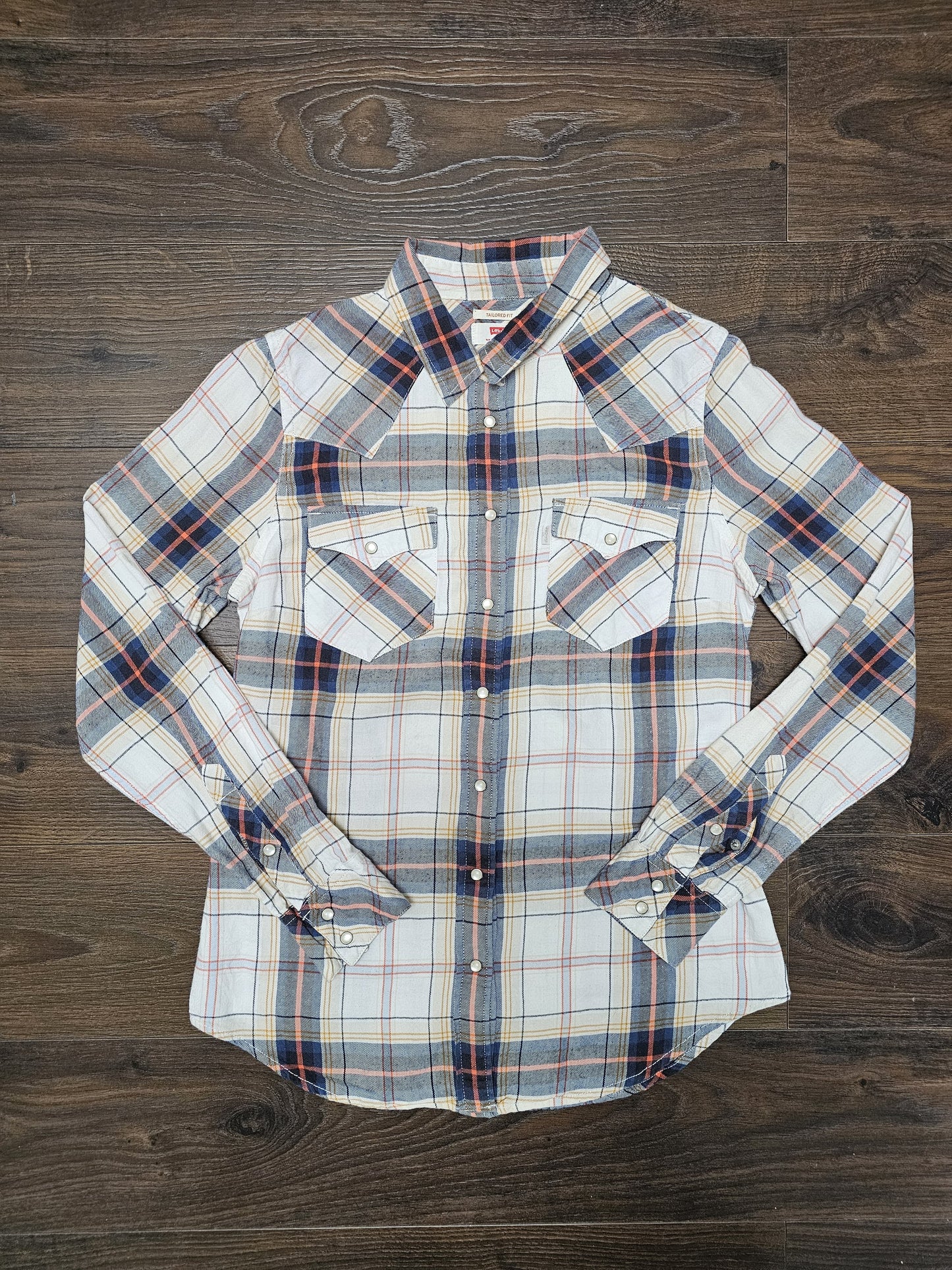 Mens Levi's Long Sleeve Check Checkered Shirt/Over Shirt - S/Small