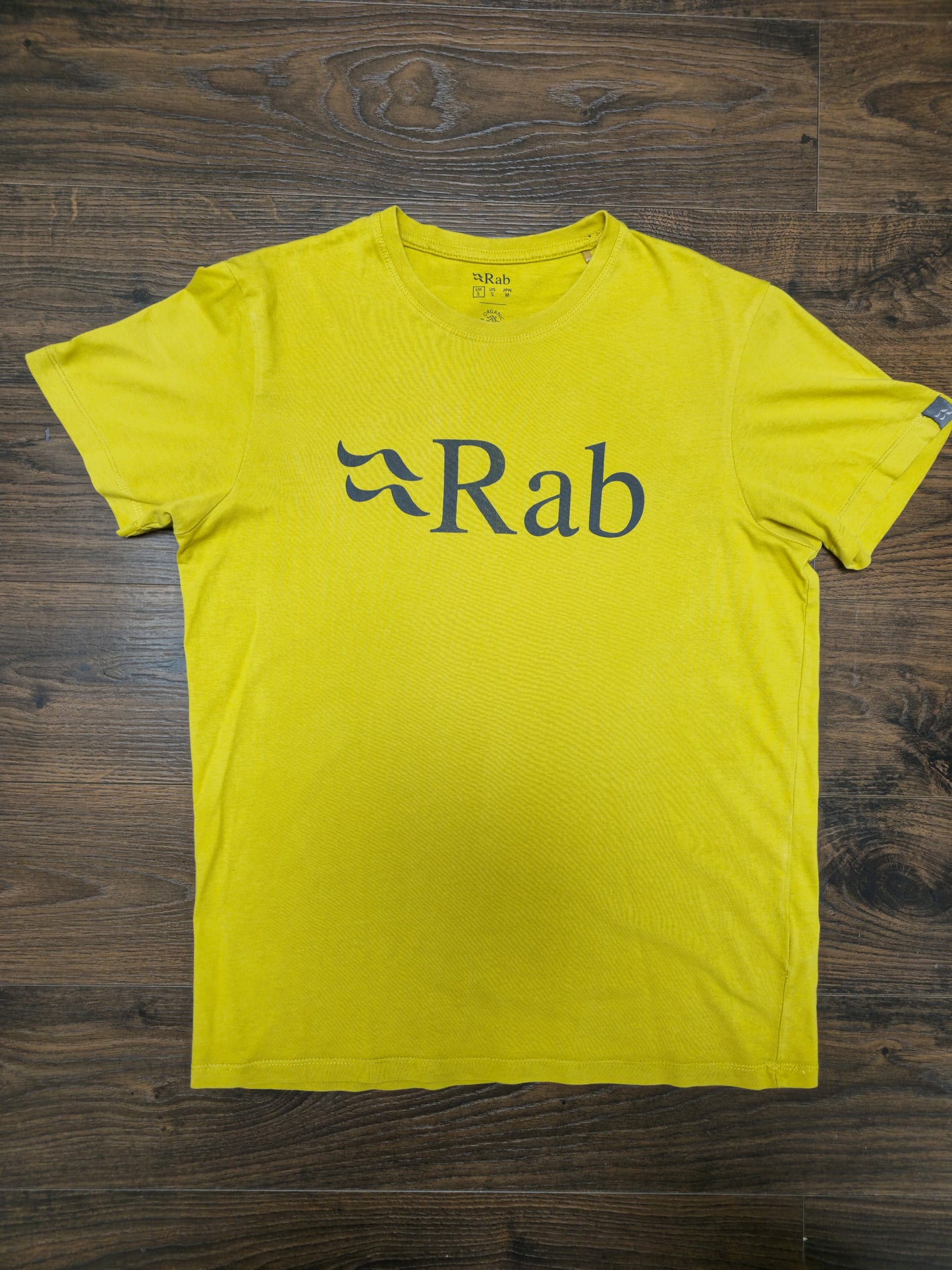 Mens Rab Casual Yellow T-Shirt - S/Small