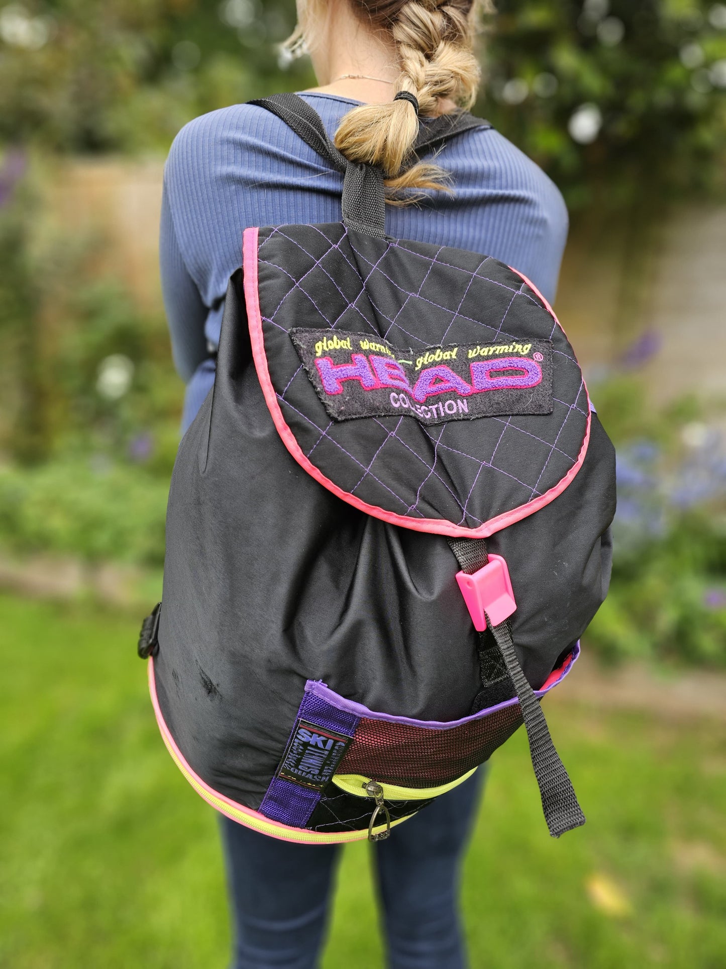 Vintage HEAD Global Warming Collection Backpack/Rucksack 80's/90's