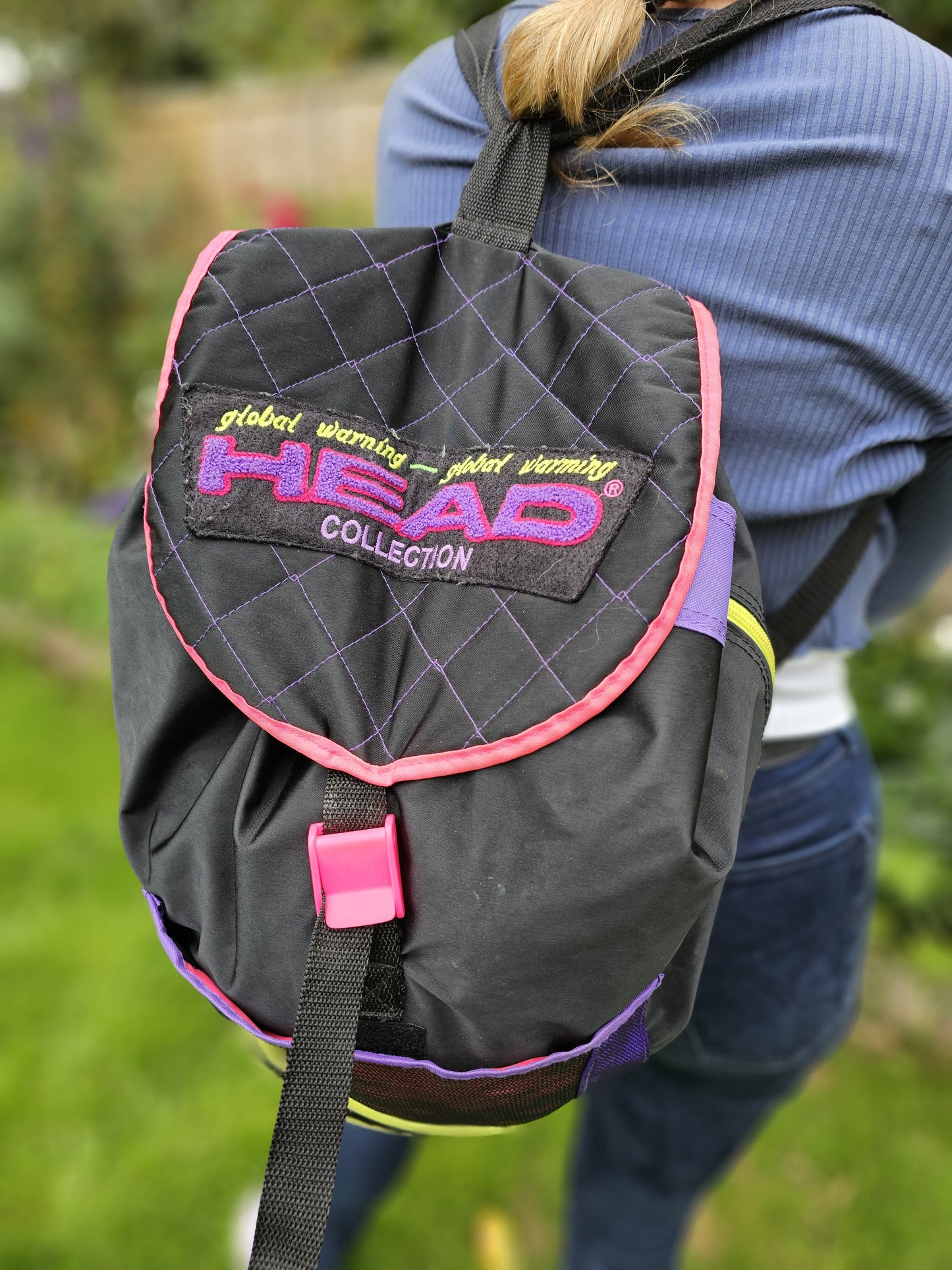 Vintage HEAD Global Warming Collection Backpack/Rucksack 80's/90's