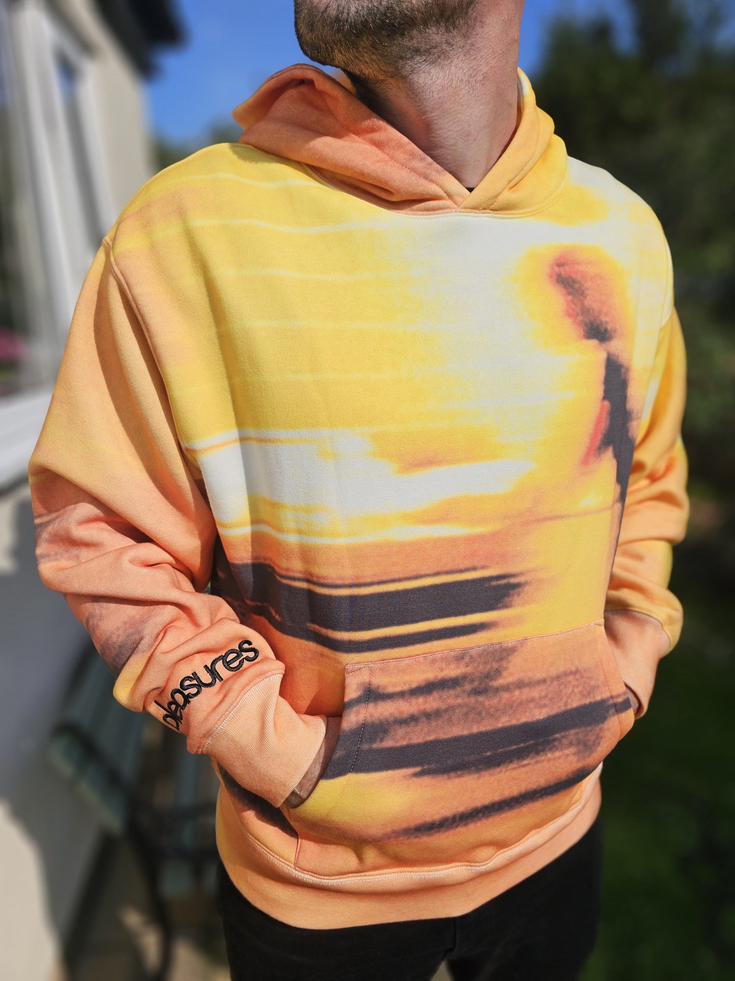 Limited Edition Blur X Pleasures Collab Pullover Embroidered Hoodie - L/Large