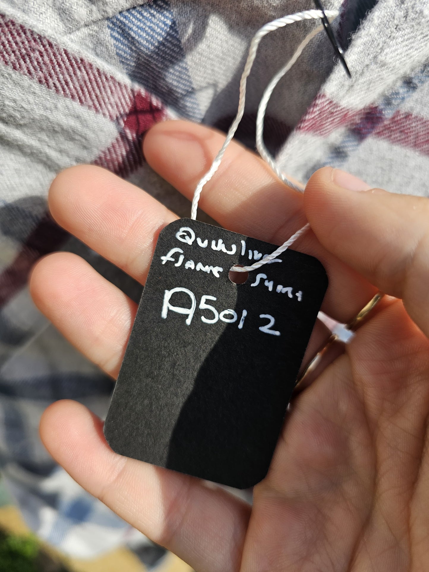 Mens Quiksilver Long Sleeve Modern Fit Button Up Check Shirt - M/Medium