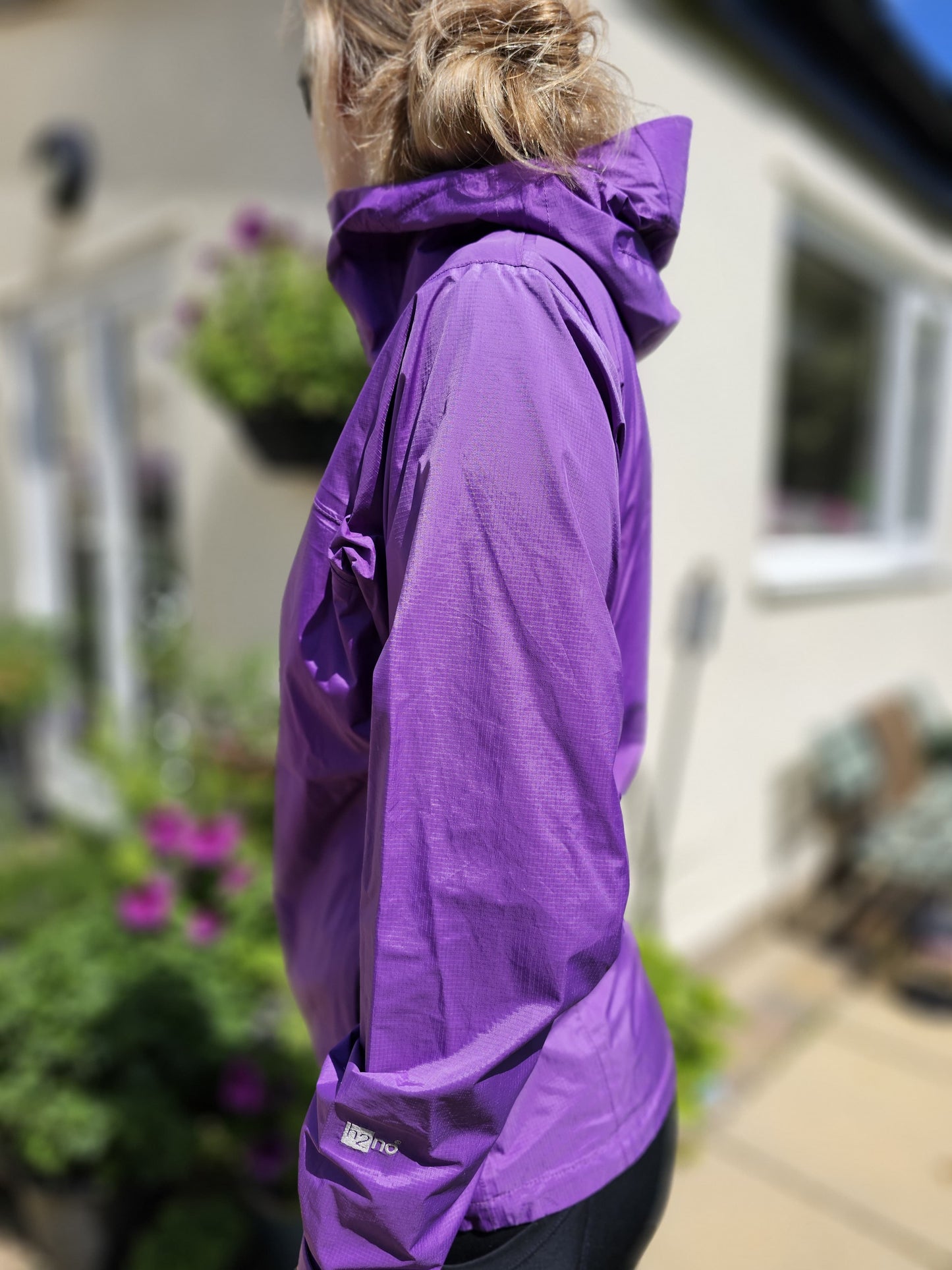 Patagonia Womens Purple H2NO Full Zip Hooded Rain Jacket/Windbreaker Coat - XS/Extra Small
