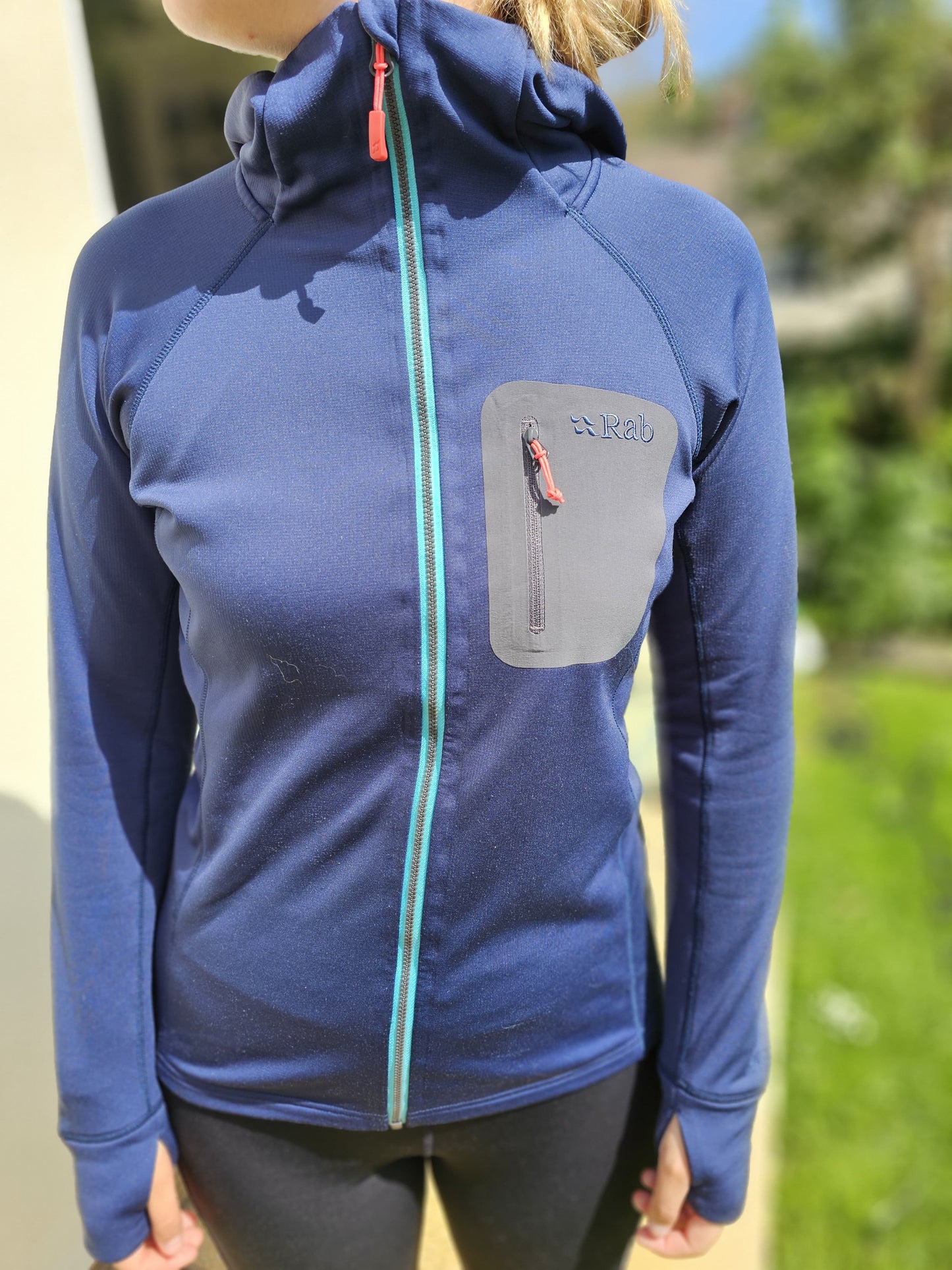 Womens Rab Full Zip Hooded Thermic Fleece Jacket - UK 10