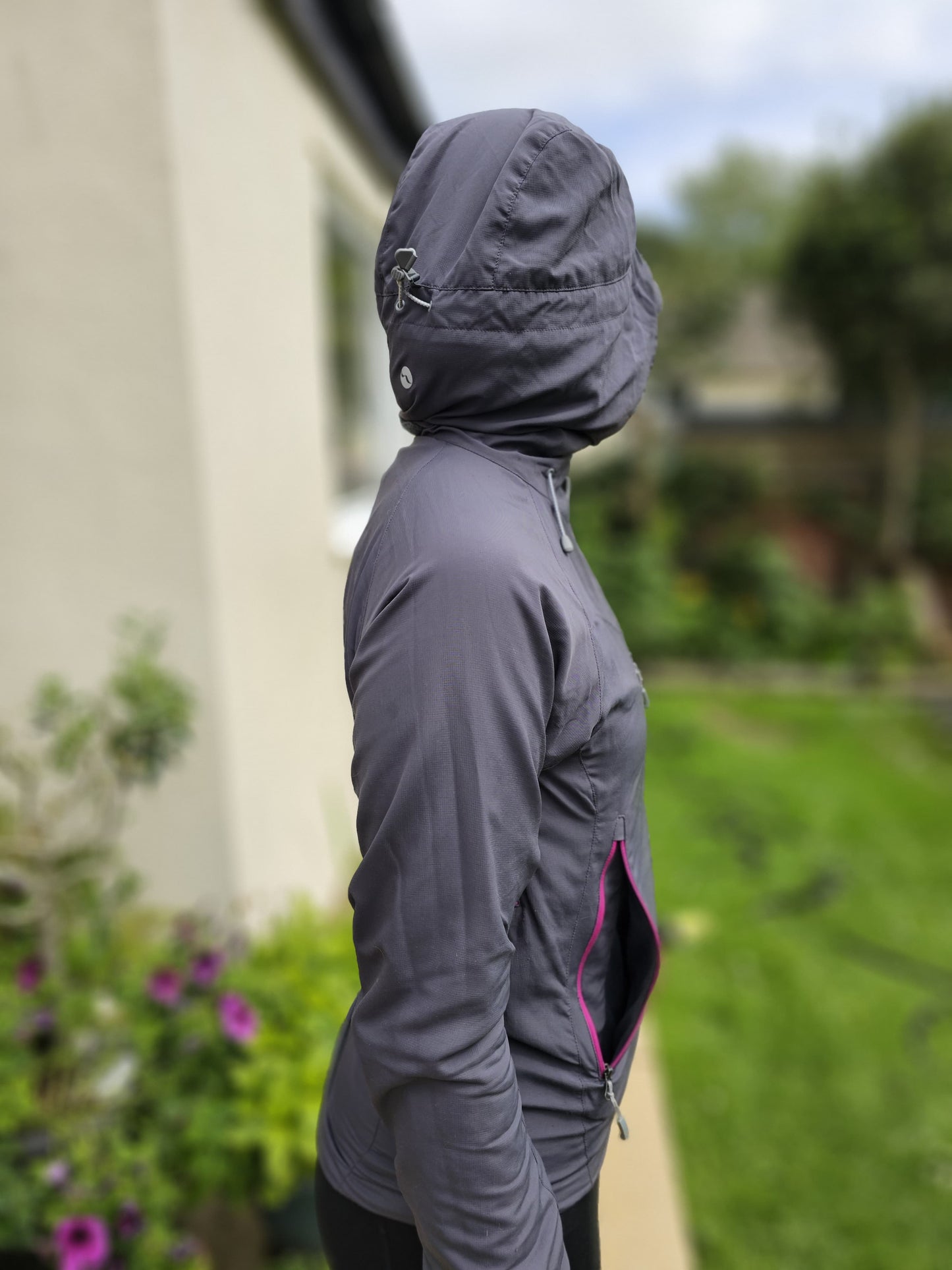 Rab Vapour-Rise Pertex Equilibrium Full Zip Hooded Soft Shell Jacket - UK 8