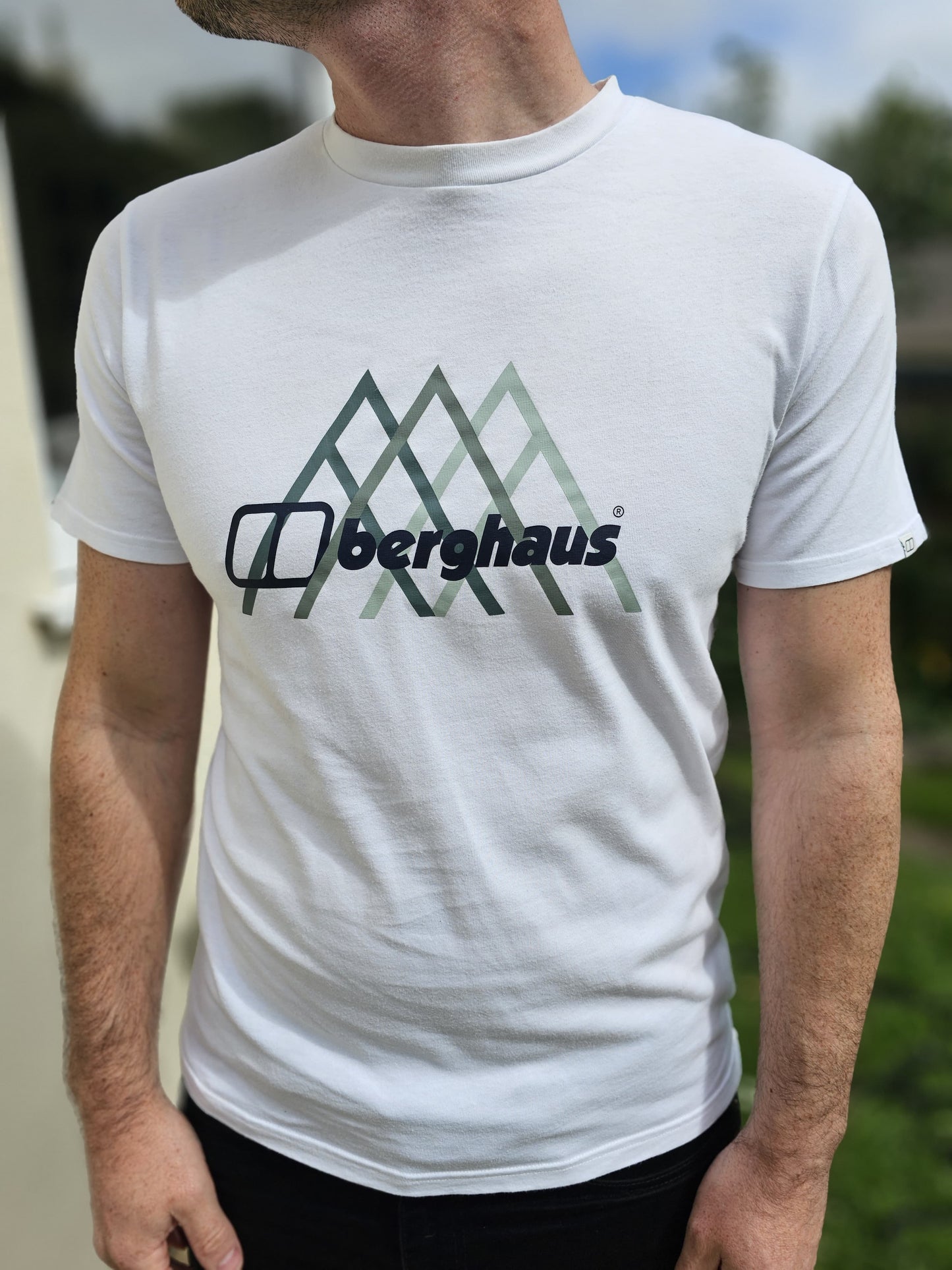 Berghaus Navy & White Chest Print Short Sleeve T-Shirts Bundle x 2 - M/Medium