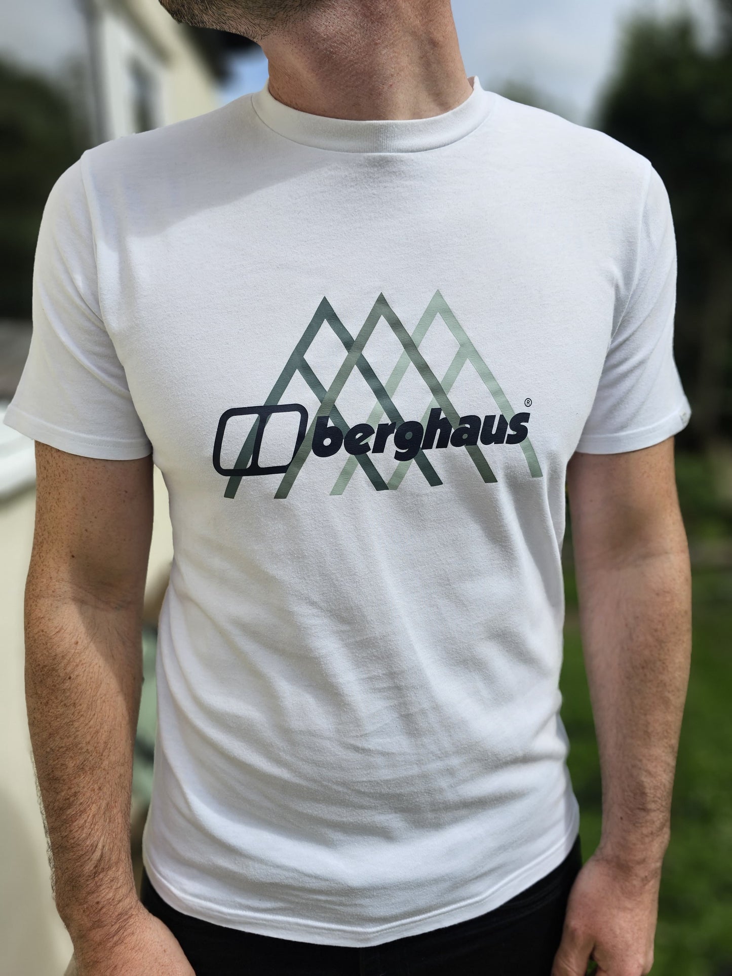 Berghaus Navy & White Chest Print Short Sleeve T-Shirts Bundle x 2 - M/Medium