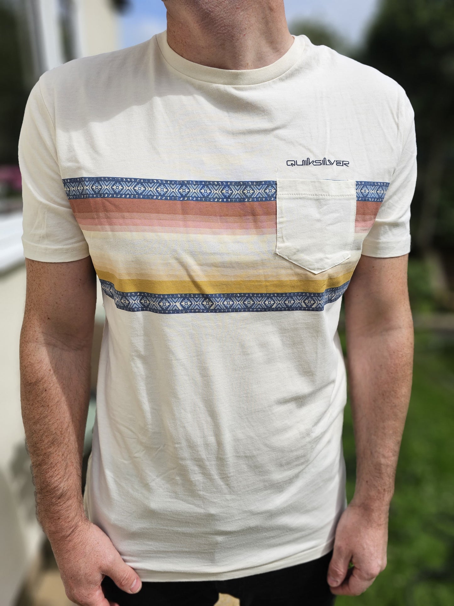 Mens Quiksilver Short Sleeve Print T-Shirt/Top Bundle - L/G/Large
