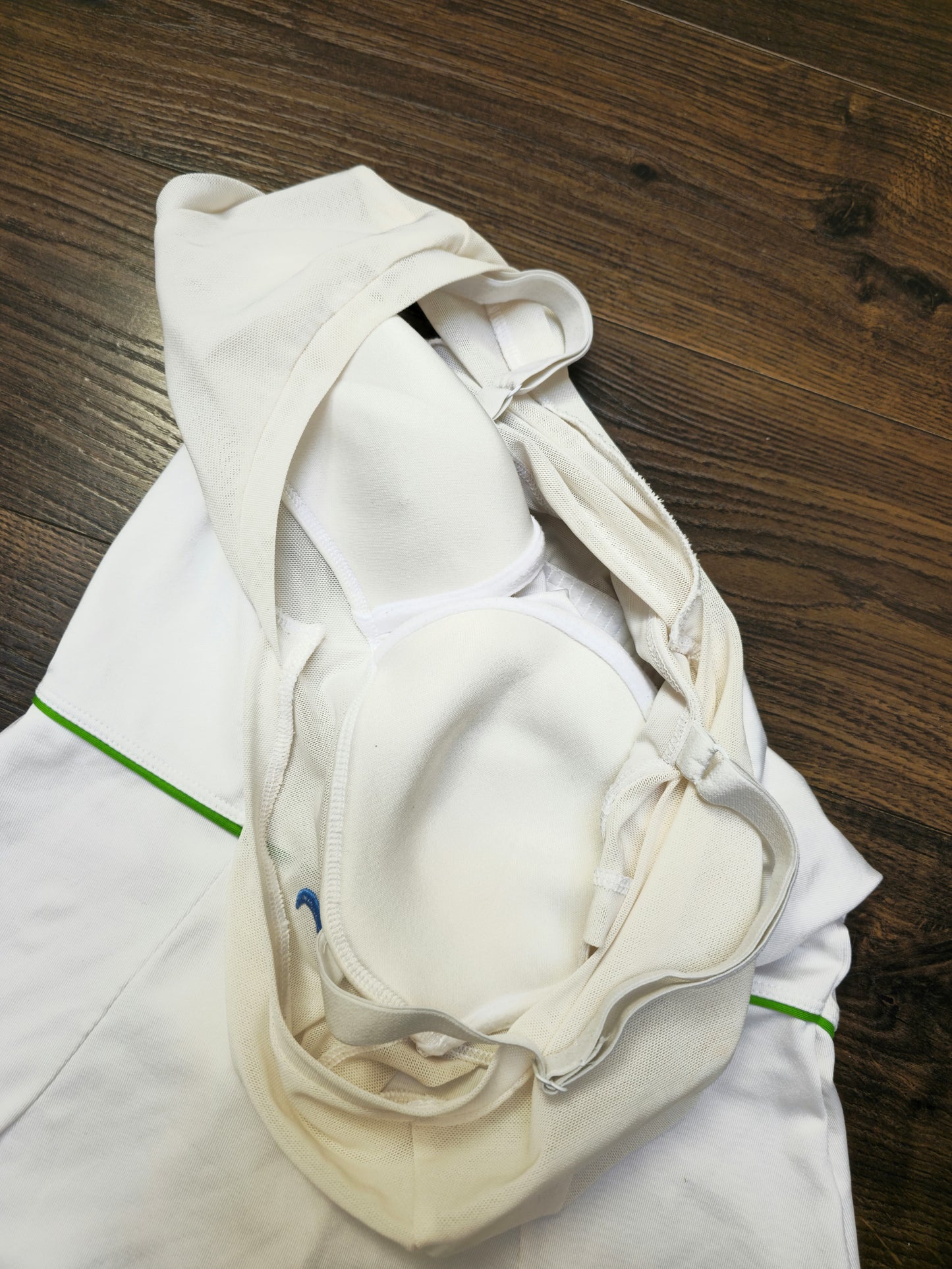 Nike X Serena Williams 2011 Australian Open Pleated Activewear Tennis Dress White/Blue - S/Small