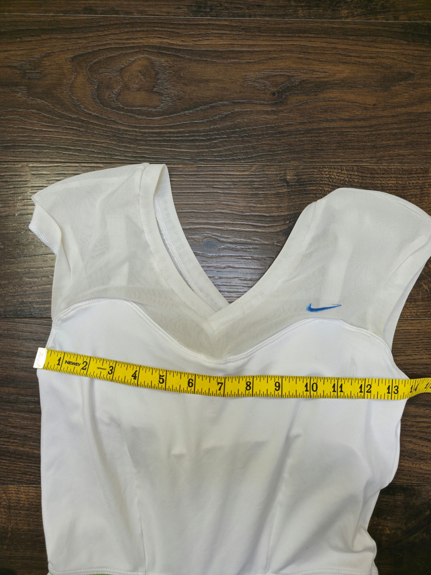 Nike X Serena Williams 2011 Australian Open Pleated Activewear Tennis Dress White/Blue - S/Small