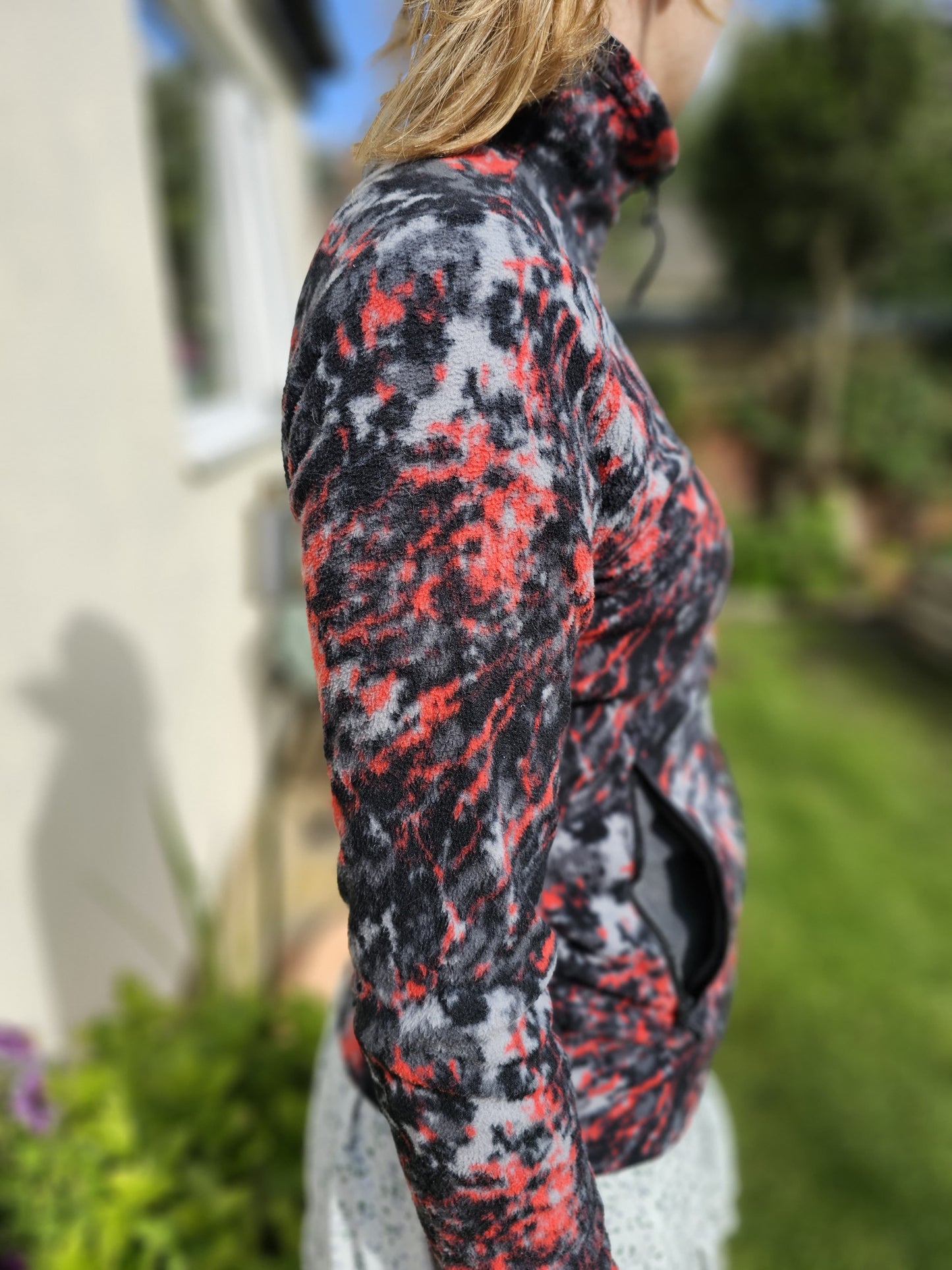 Berghaus Full Zip Multicolour Abstract Style Fleece Jacket - 8/Small