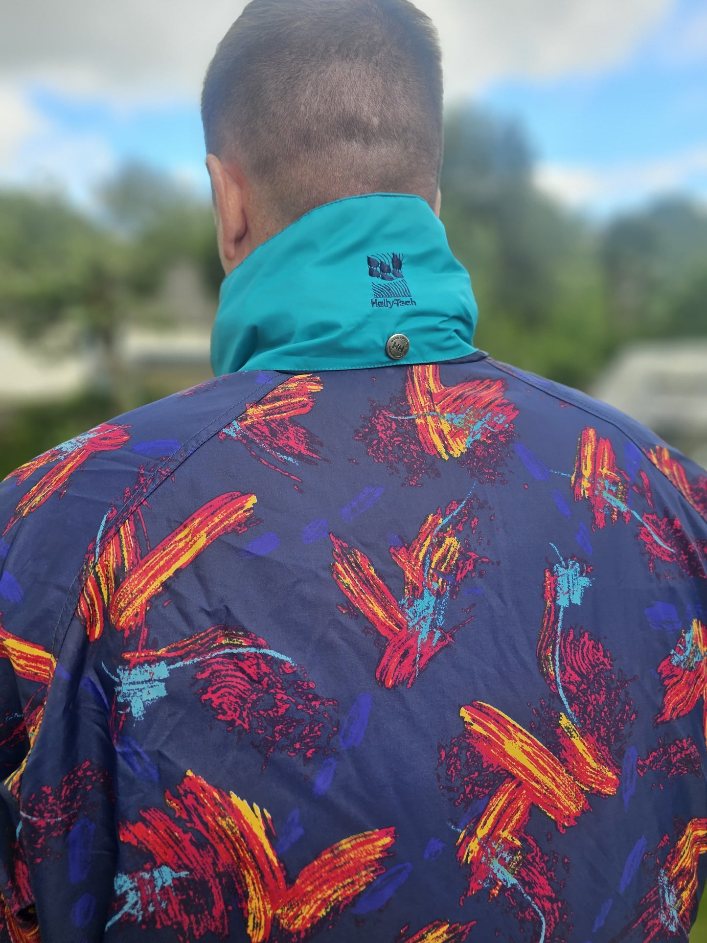 Awesome Vintage Helly Hansen 90s Rain Wind Coat Jacket - XL/XXL