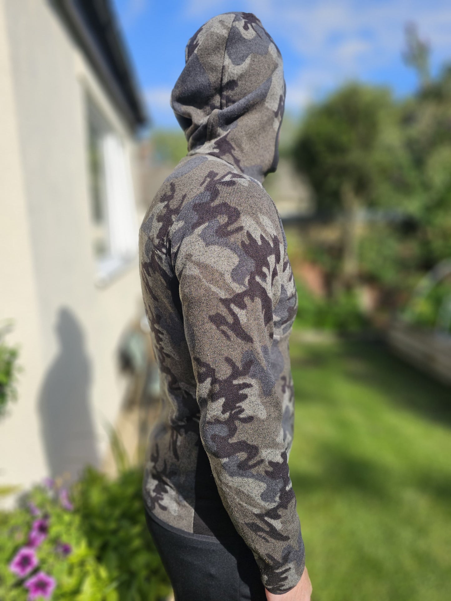 Mens Patagonia Camo Full Zip Hoodie/Hooded Fleece Jacket - M/Medium