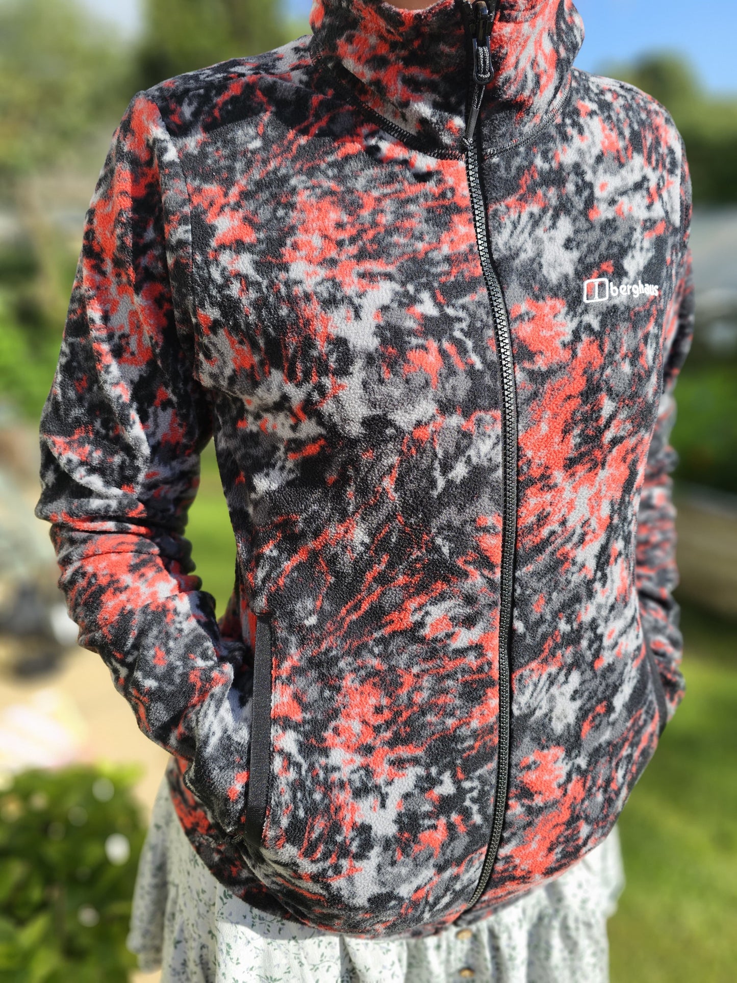 Berghaus Full Zip Multicolour Abstract Style Fleece Jacket - 12