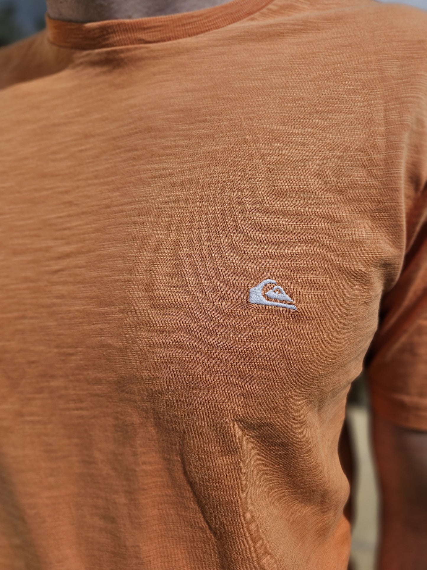 Mens Quiksilver Short Sleeve Embroidered Logo T-Shirt/Top - L/G/Large
