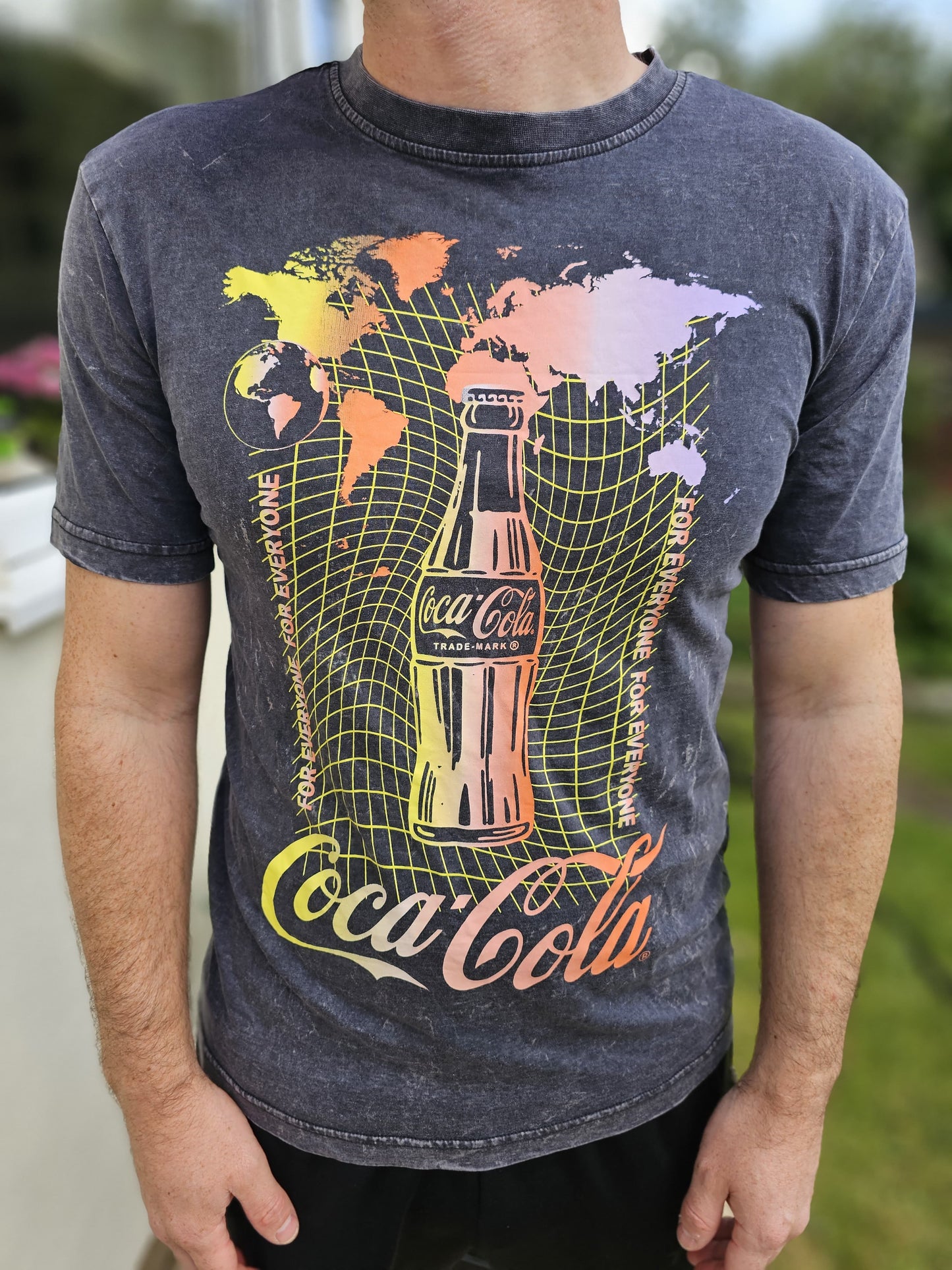 Coca Cola Large Front Print Short Sleeve T-Shirt - S/Small