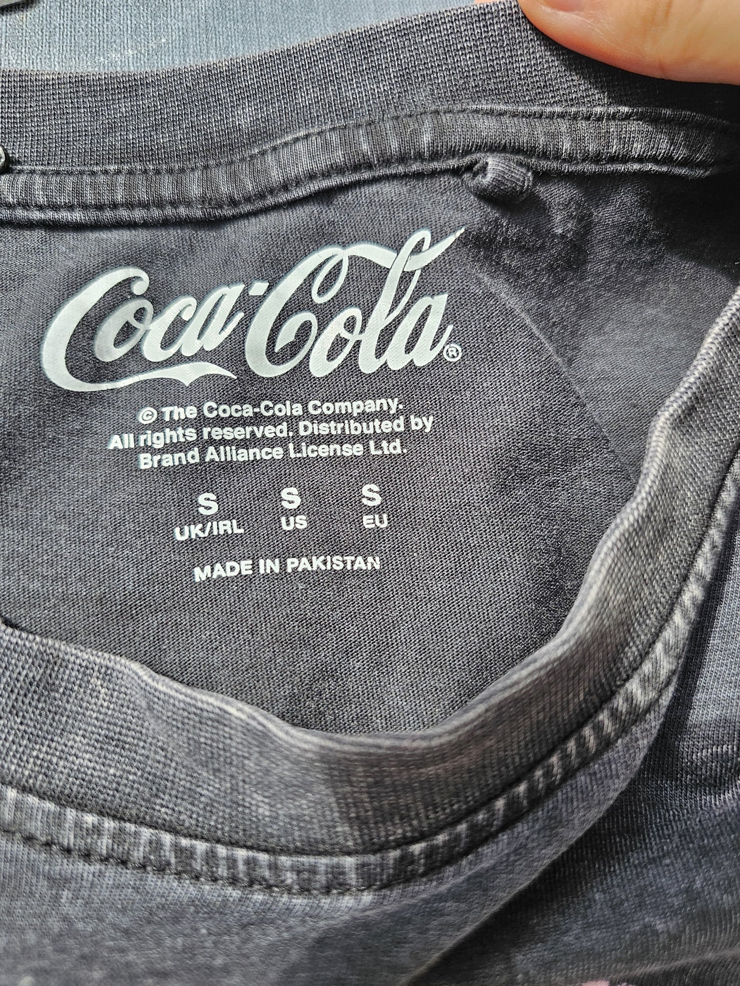 Coca Cola Large Front Print Short Sleeve T-Shirt - S/Small