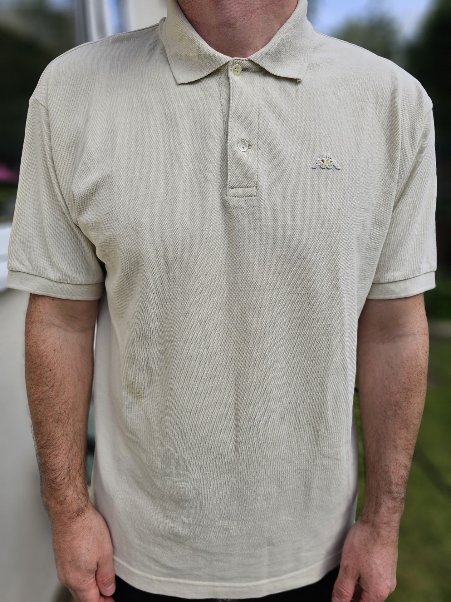 Kappa Beige Short Sleeve Polo Shirt - 2XL/XXL/Extra Extra Large