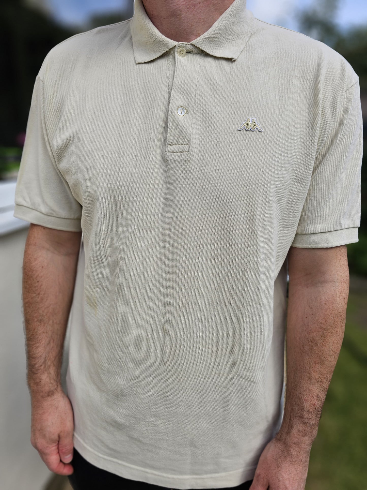 Kappa Beige Short Sleeve Polo Shirt - 2XL/XXL/Extra Extra Large