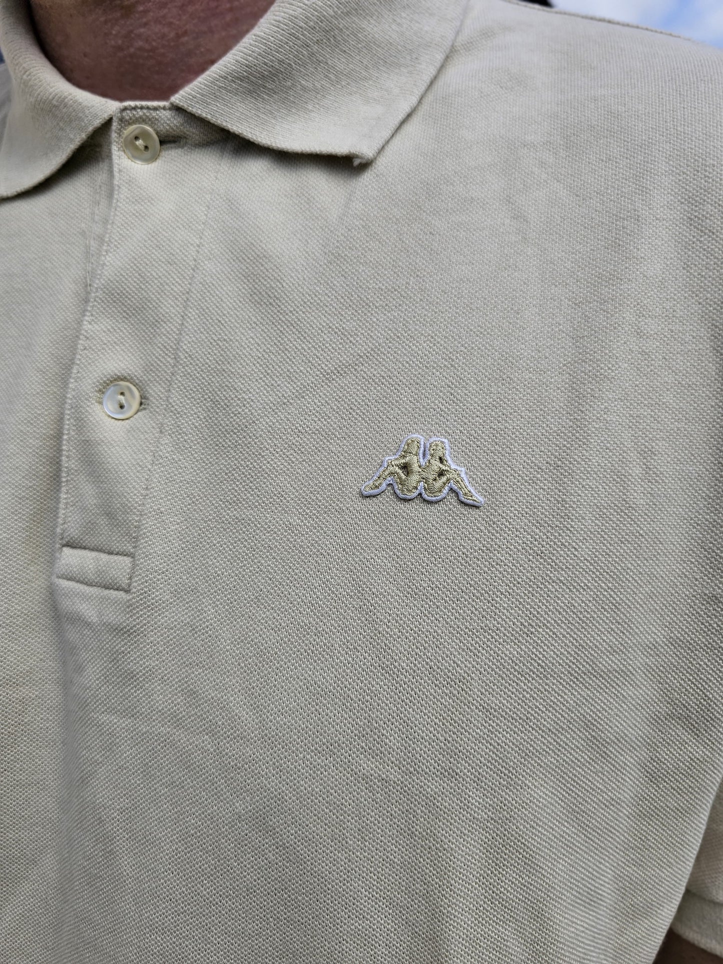 Kappa Beige Short Sleeve Polo Shirt - 2XL/XXL/Extra Extra Large