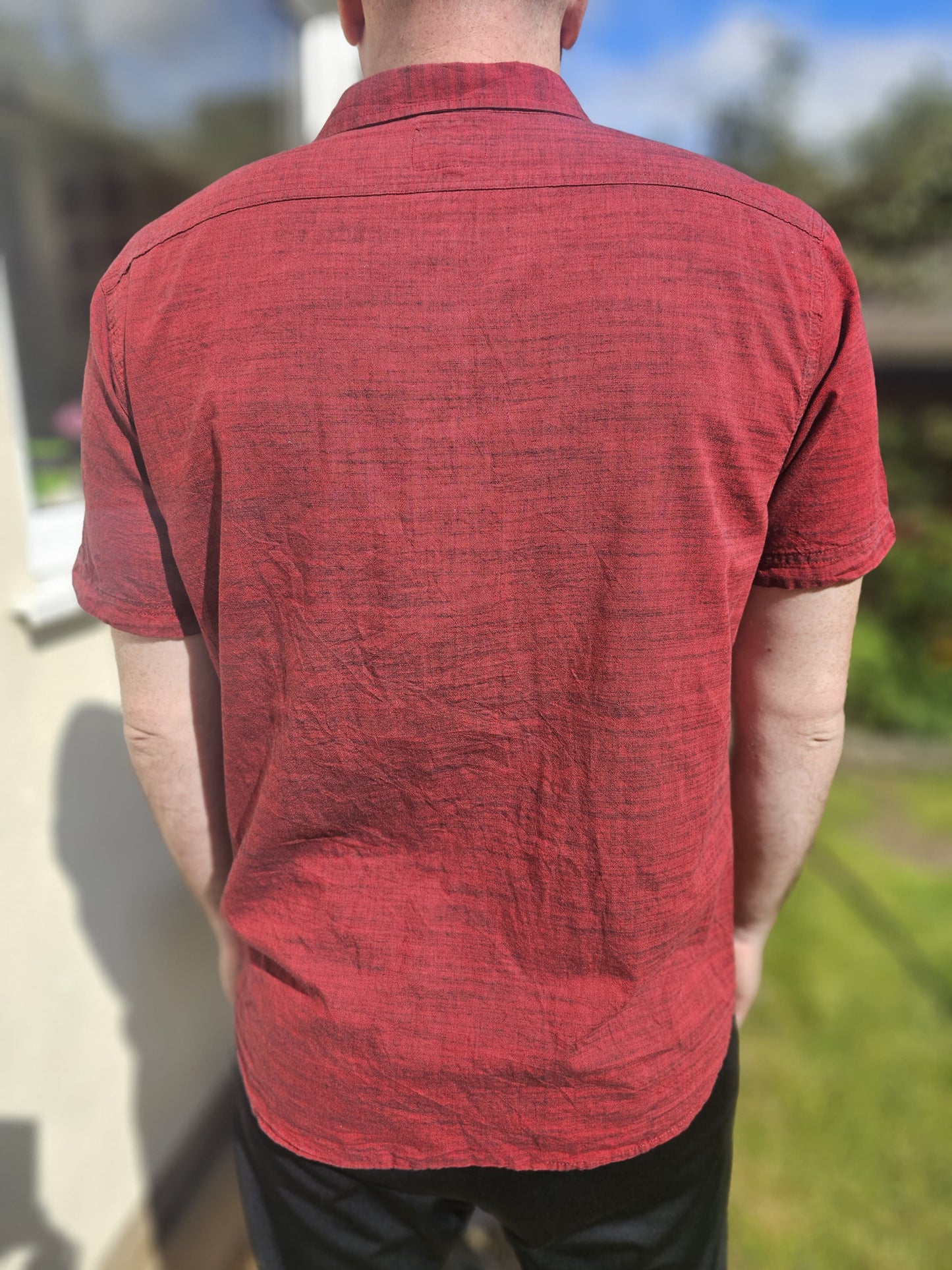 Levi's Short Sleeve Deep Red Shirt - L/Large