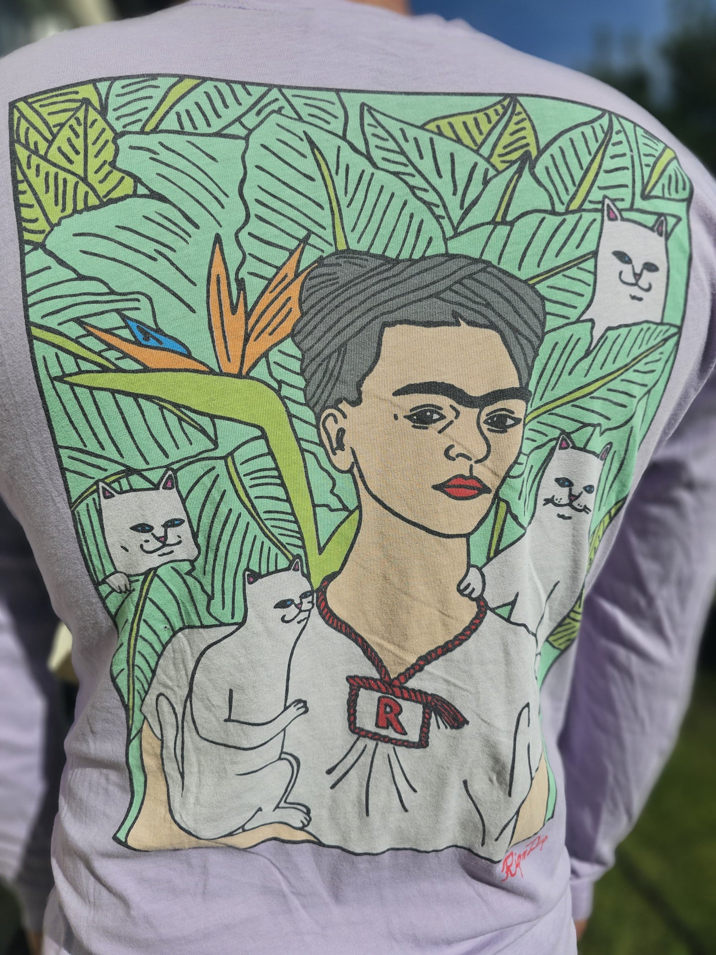 Nermal Portrait Frida Kahlo Long Sleeve T-Shirt - M/Medium