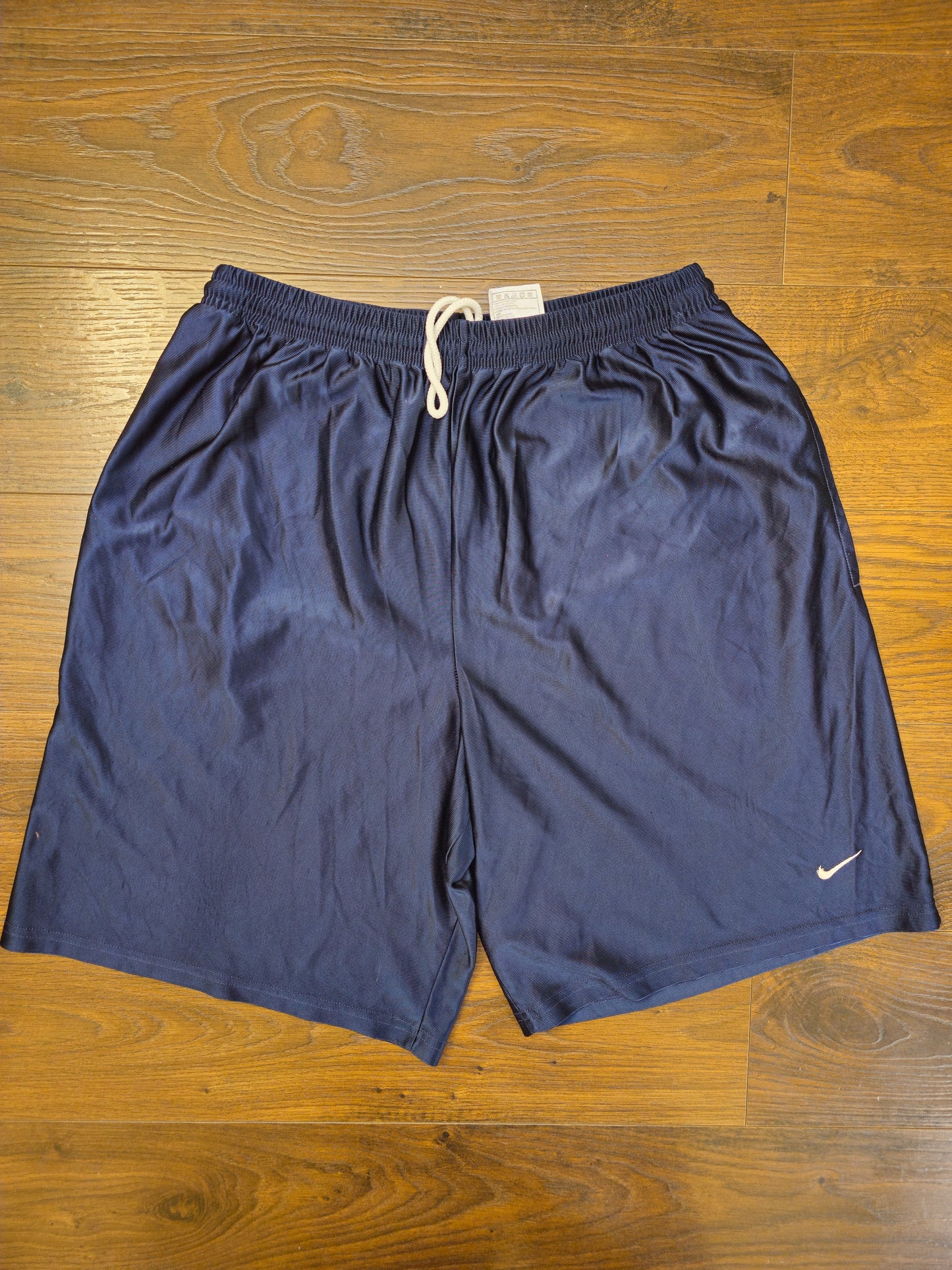 Nike Vintage Silver Tag Navy Activewear Shorts - L/Large