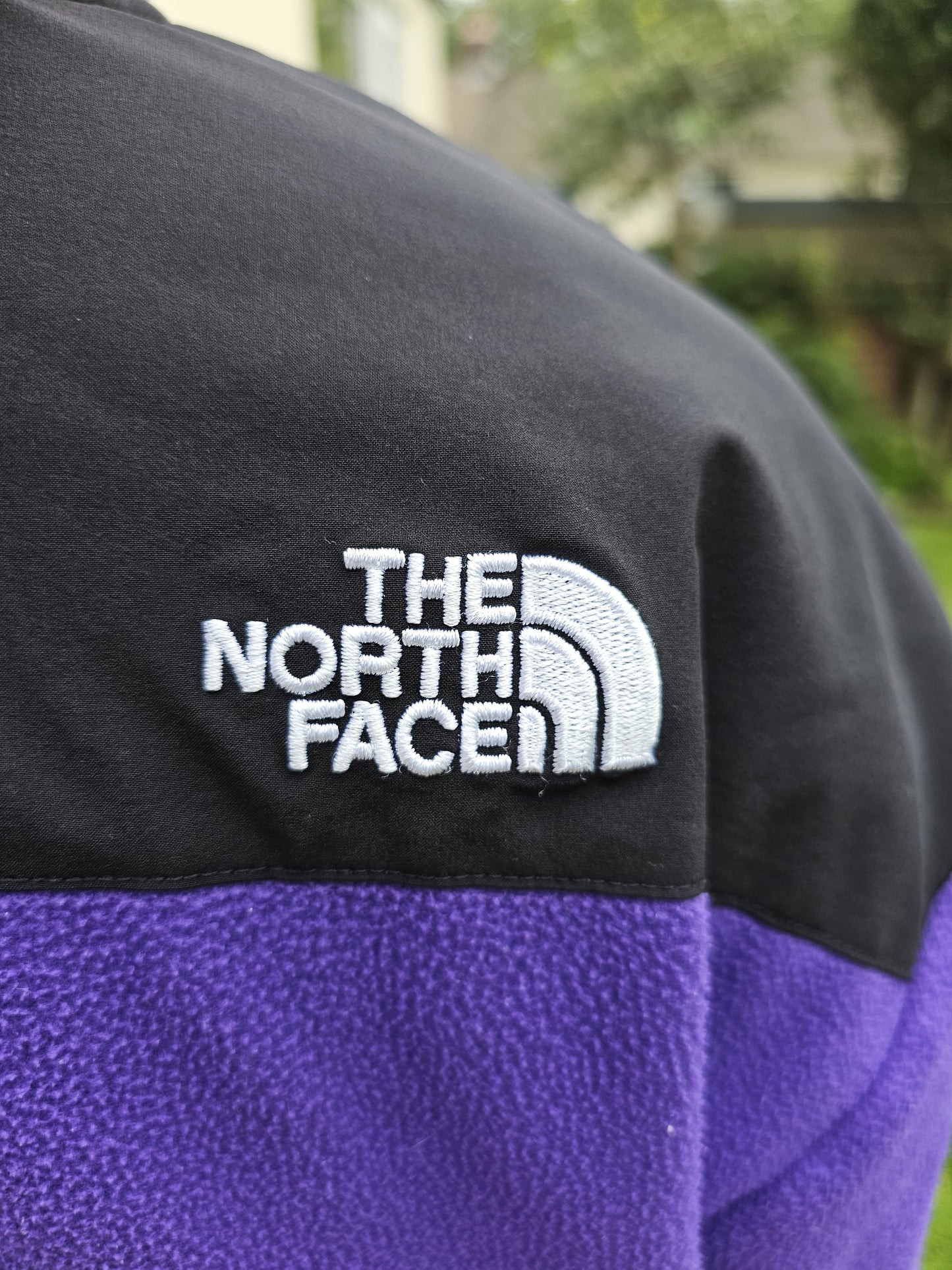 The North Face 1/2 Zip Pullover Purple/Black Fleece Jumper - Unisex - M/Medium