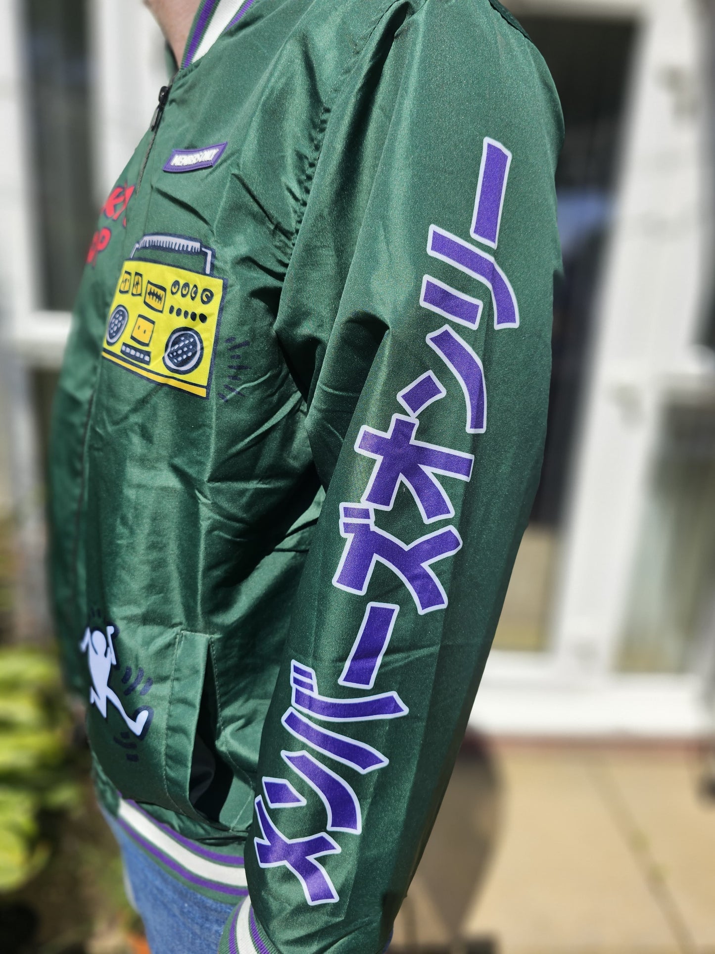 Keith Haring X Members Only Tokyo Pop Japan Full Zip Bomber Jacket - L/Large