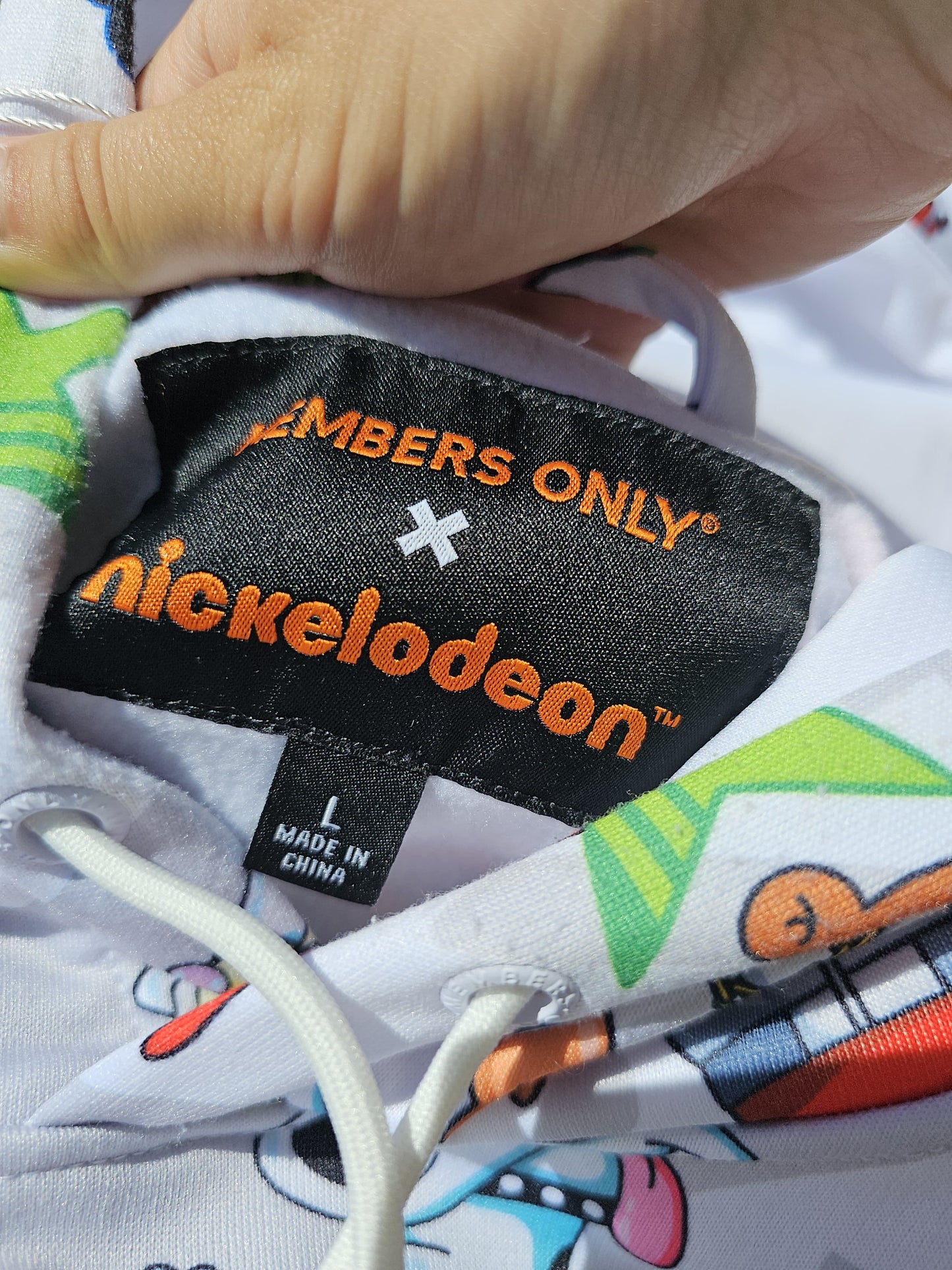 Rare Members Only X Nickelodeon Pullover Hoodie - L/Large