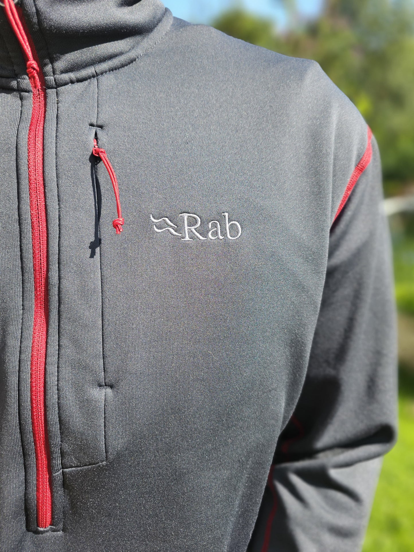 Rab 1/2 Zip Grey Pullover Fleece Jumper - XL/Extra Large