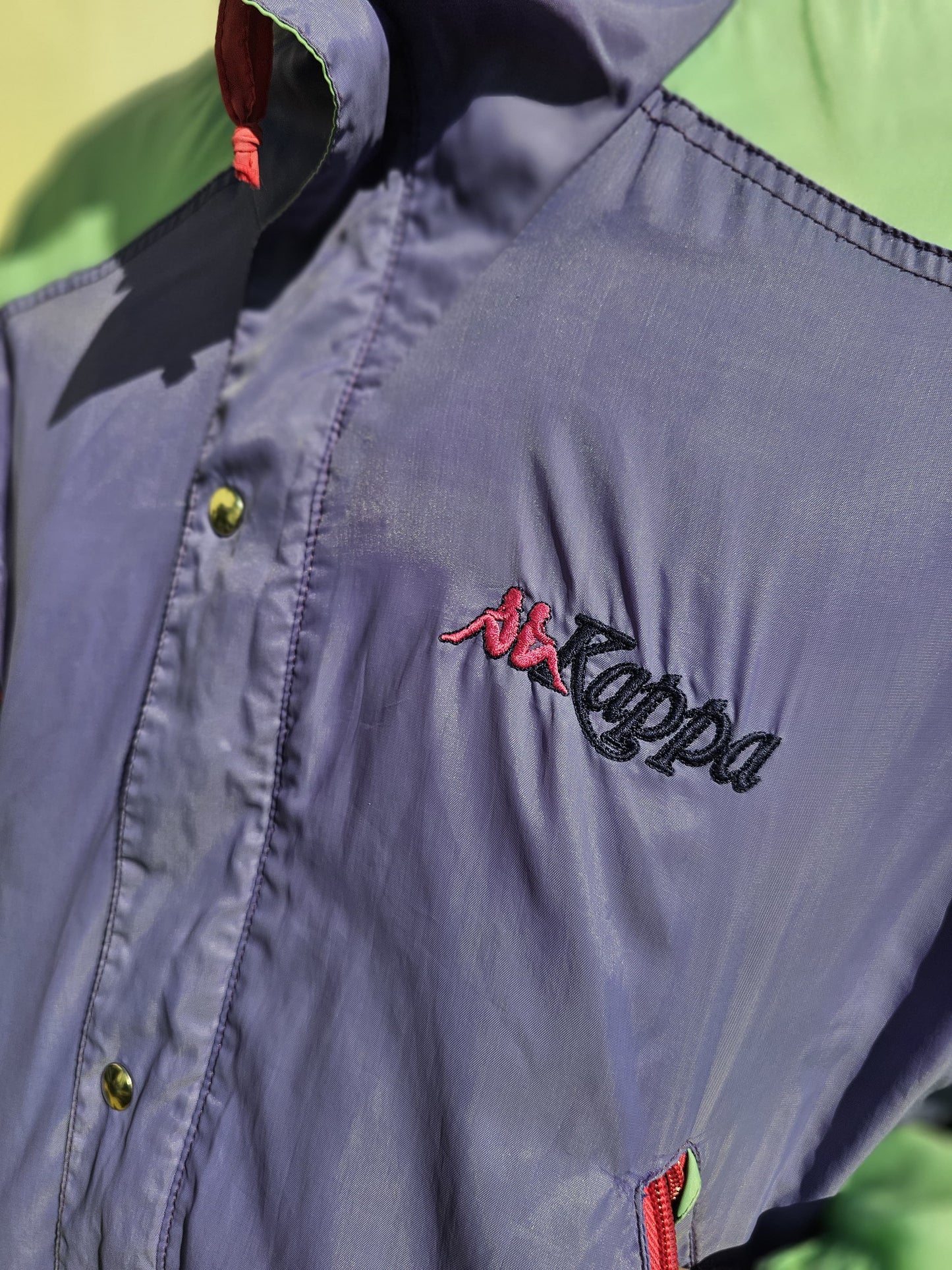 Vintage Kappa Full Zip Multicolour Track Style Jacket - S/Small