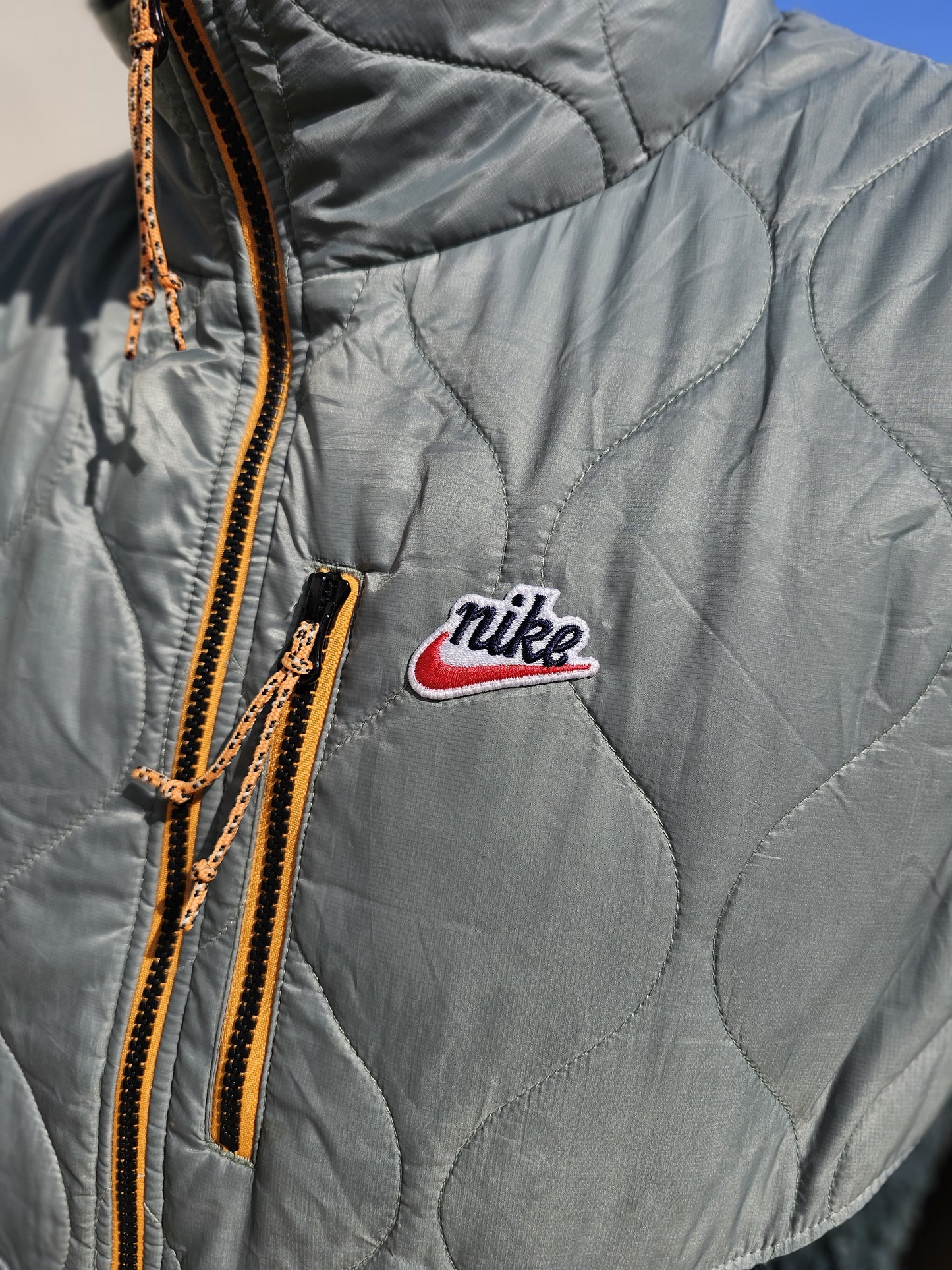 Nike Heritage Sherpa Fleece Body Warmer/Gillet/Sleeveless Full Zip Jacket - L/Large