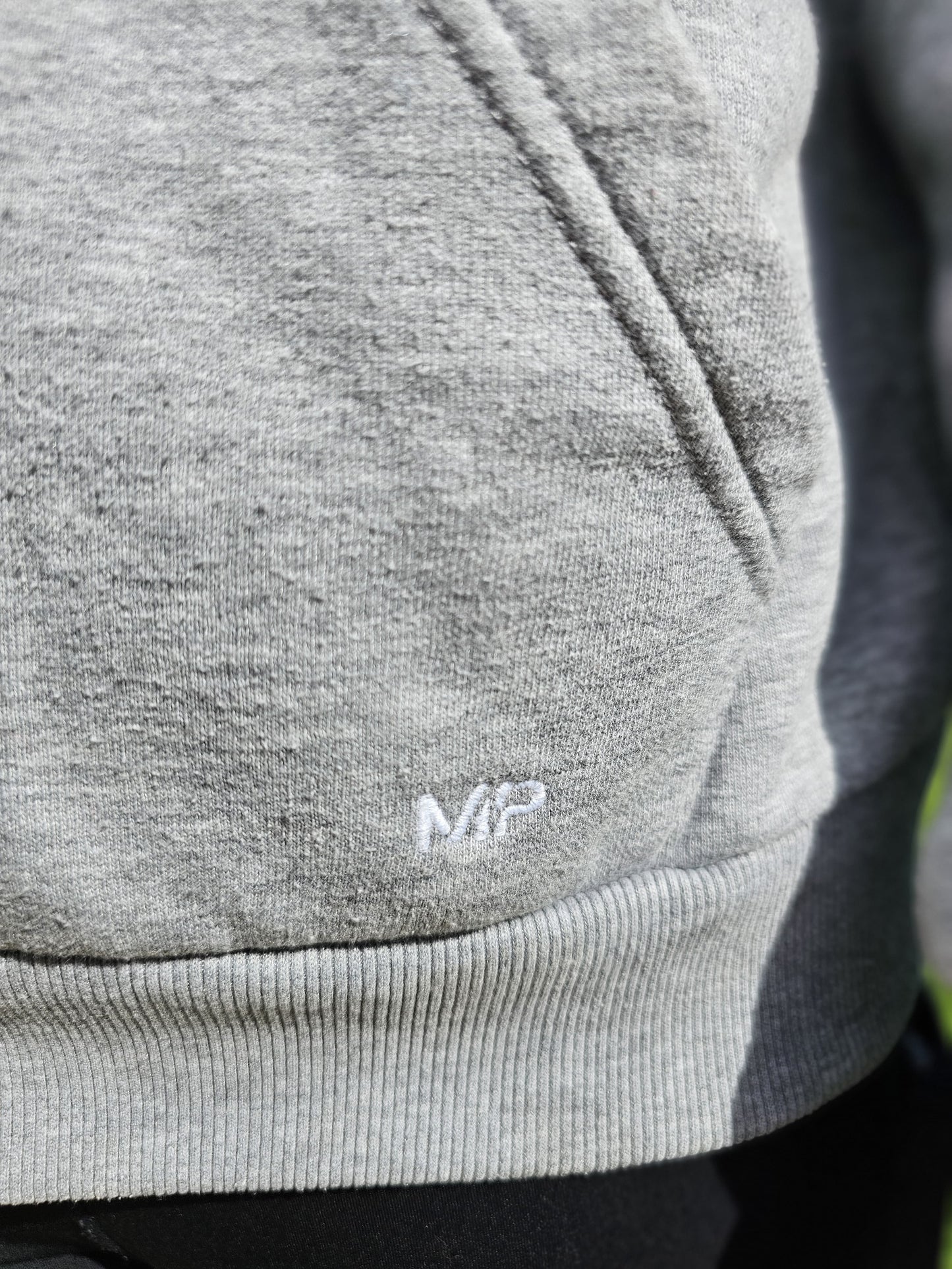 MP My Protein Activewear Full Zip Grey Hoodie Sweatshirt Jacket - M/Medium