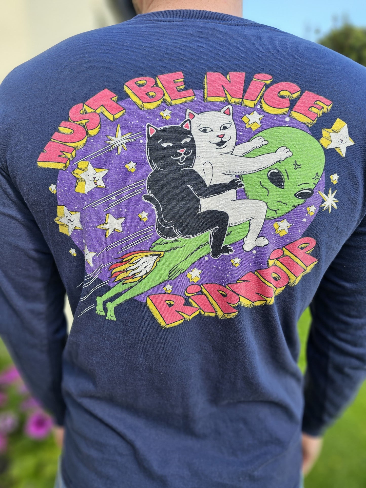 Ripndip Unisex Long Sleeve 'Star Gazer Long Sleeve T-Shirt - M/Medium