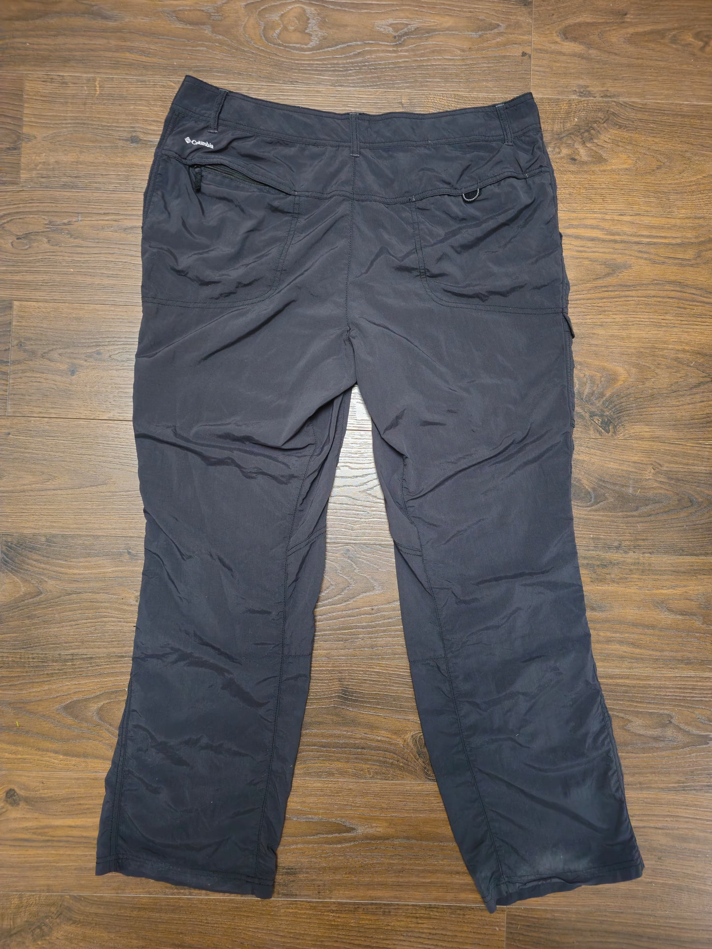 Columbia Omni-Shade Black Walking Pants/Trousers - 16 Regular/W39/L30